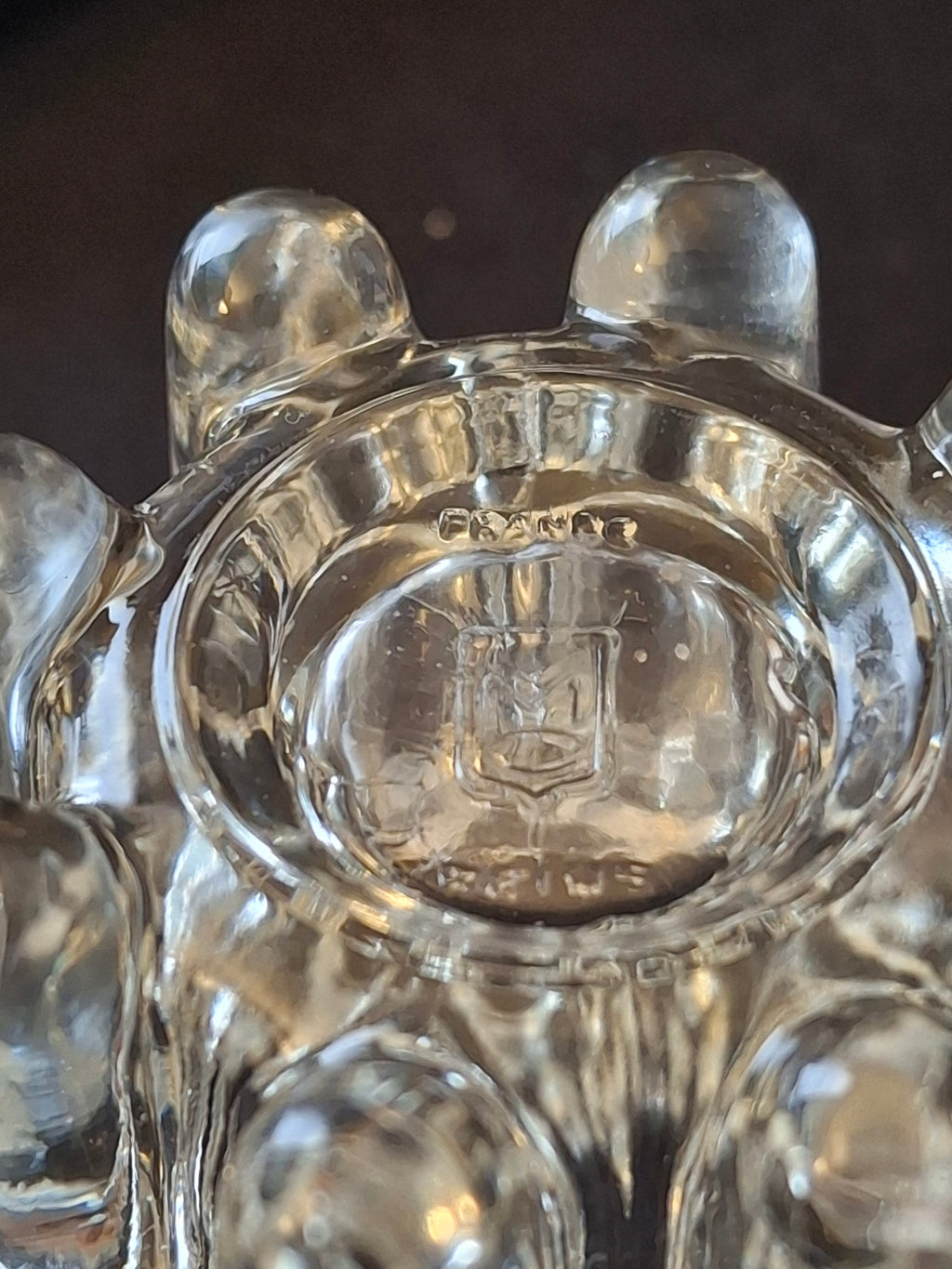 Vintage French Crystal Honey Dish with Silver-Plated Lid and Israeli Silver-Plated Holder Stand by Eisenstein - Judaica Rosh Hashanah Set "Land of Milk and Honey"