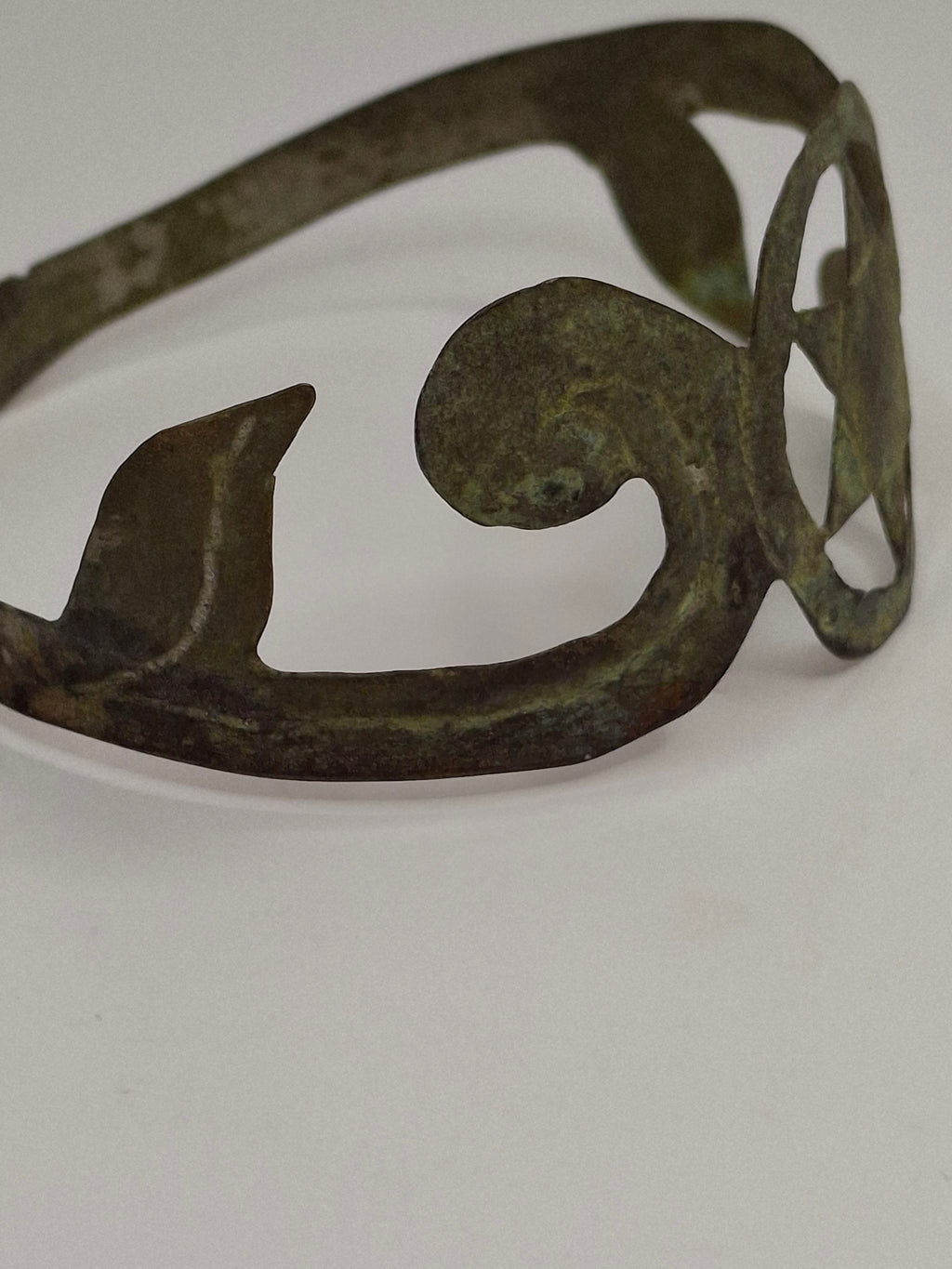 Rare 1941 Holocaust Era Jewish Ghetto Copper Bracelet Star of David Hand-Crafted WWII Judaica