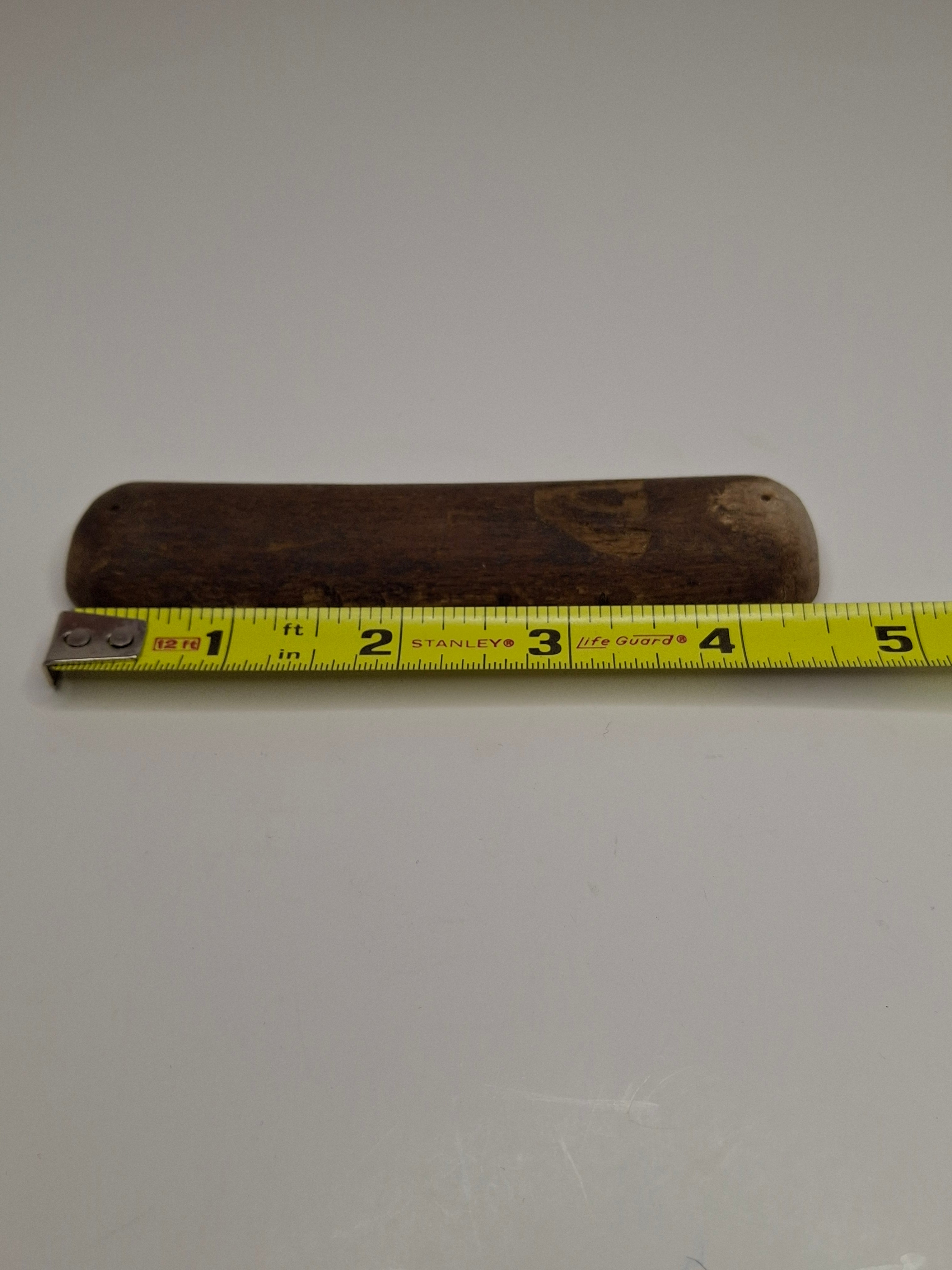 Antique WWII Holocaust Era Wooden Mezuzah Case - Hand-Carved - Lodz Ghetto Provenance