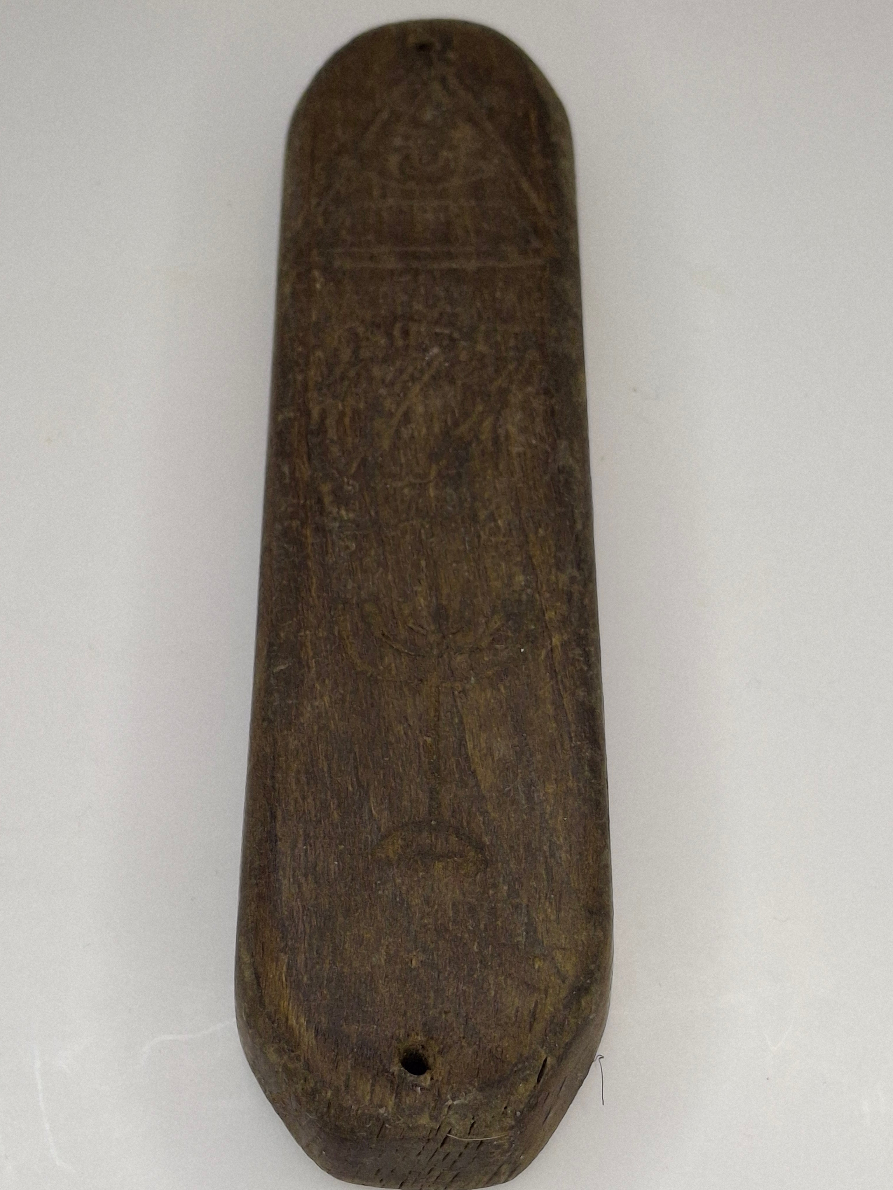 Rare WWII Holocaust Mezuzah Litzmannstadt Ghetto Lodz Poland Wood Hand Carved Judaica With Provenance