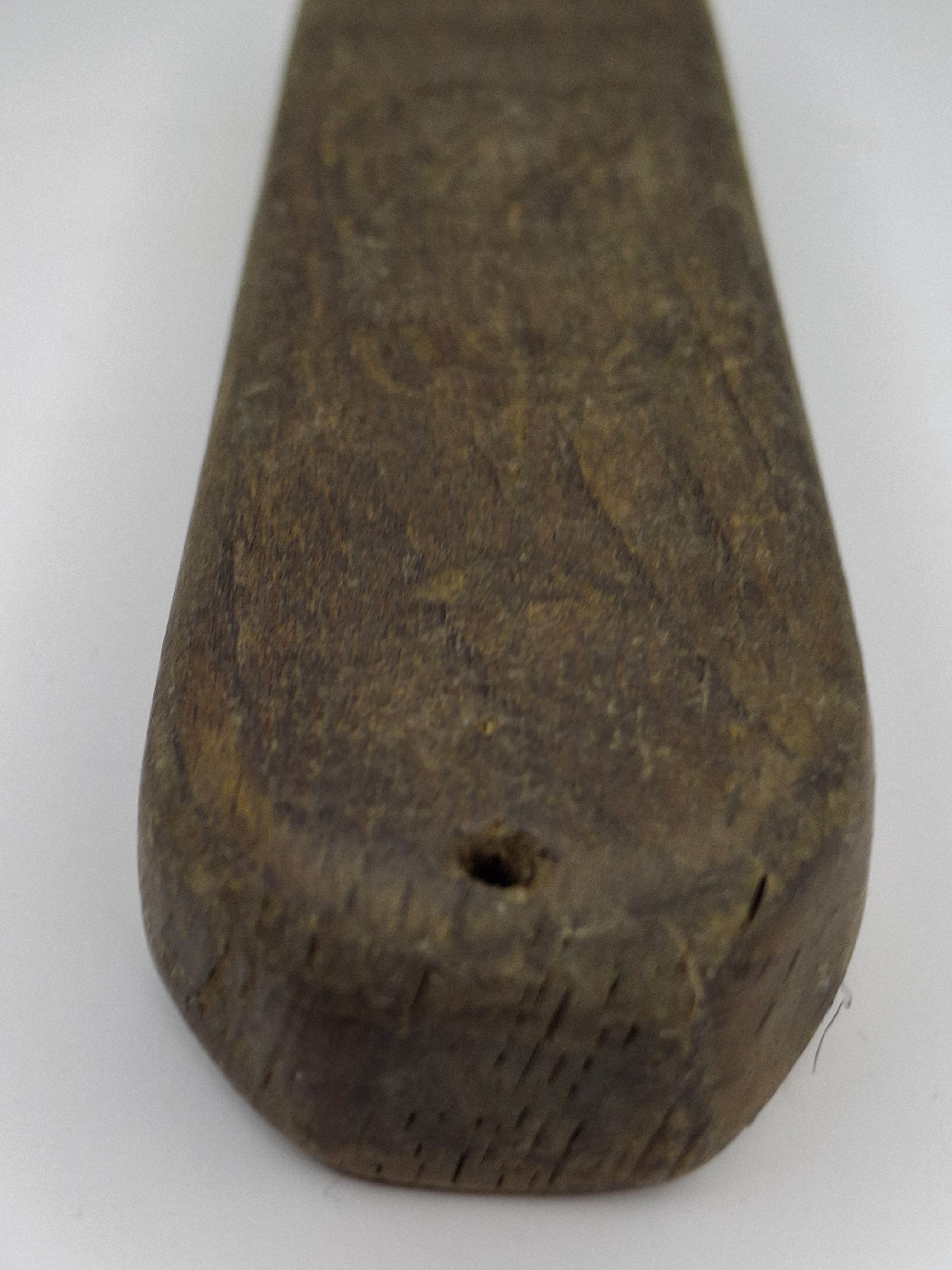 Rare WWII Holocaust Mezuzah Litzmannstadt Ghetto Lodz Poland Wood Hand Carved Judaica With Provenance