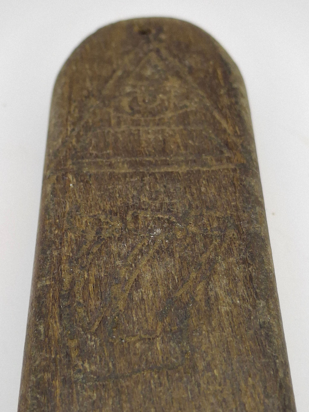 Rare WWII Holocaust Mezuzah Litzmannstadt Ghetto Lodz Poland Wood Hand Carved Judaica With Provenance
