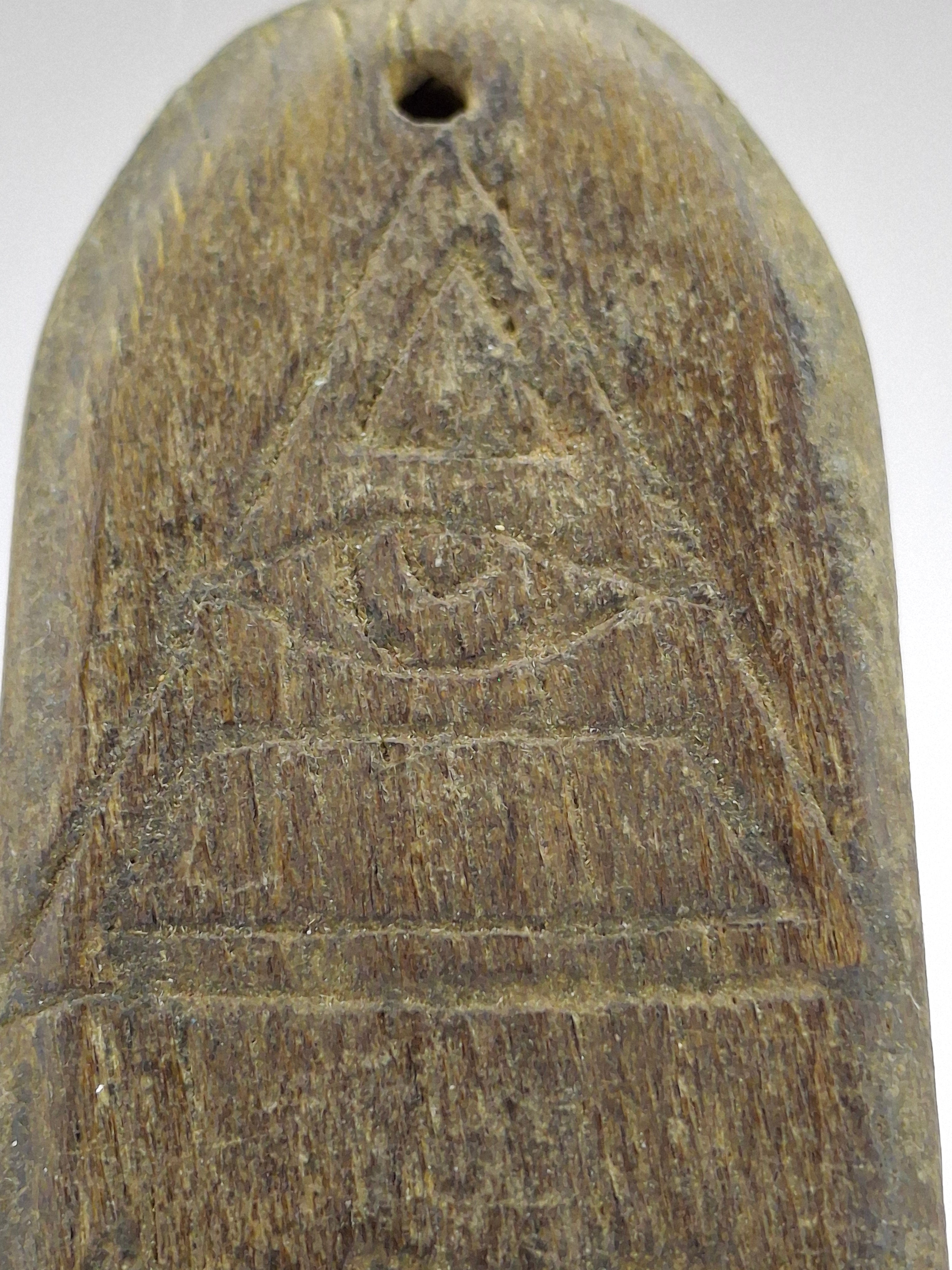Rare WWII Holocaust Mezuzah Litzmannstadt Ghetto Lodz Poland Wood Hand Carved Judaica With Provenance