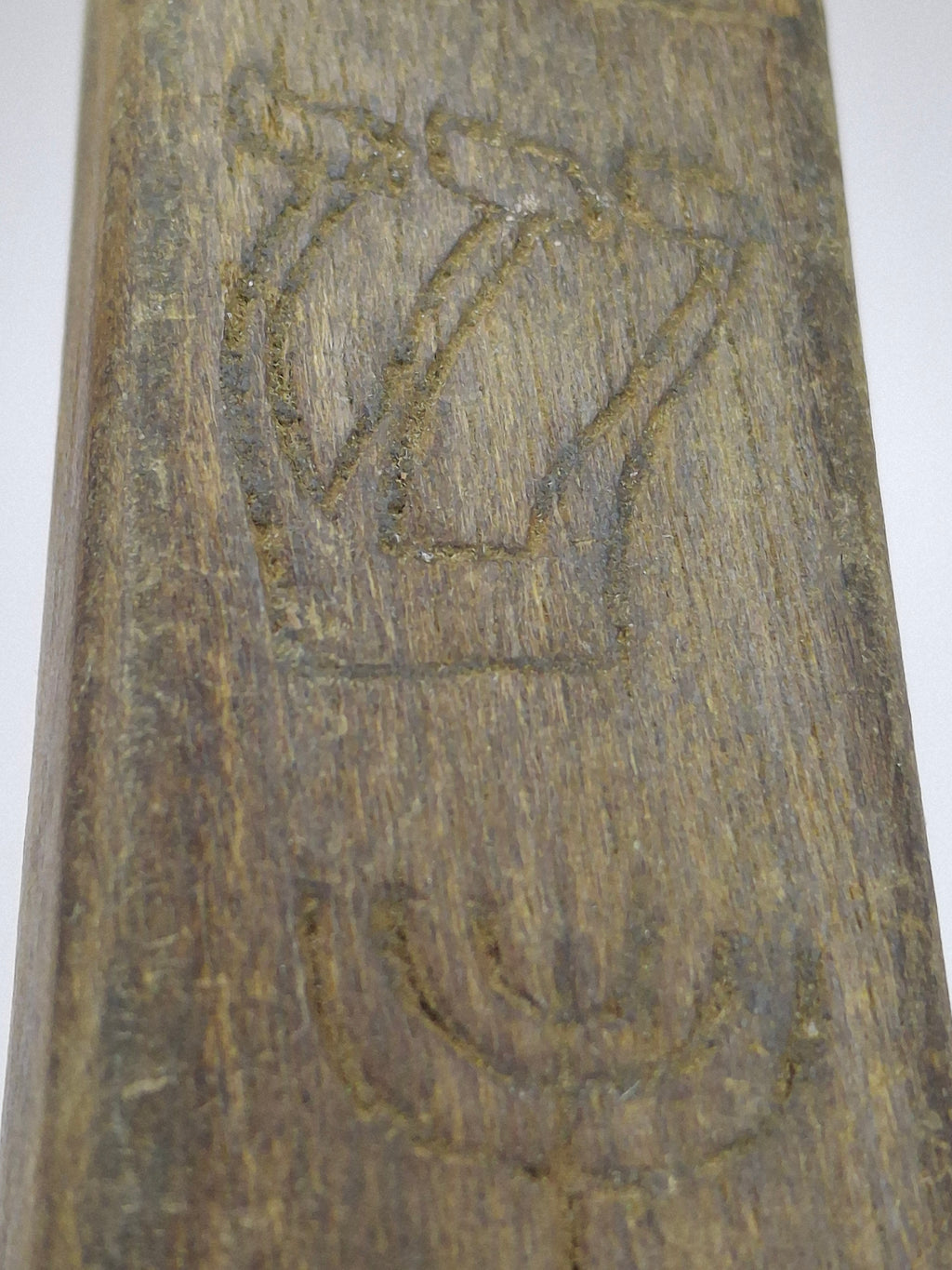 Rare WWII Holocaust Mezuzah Litzmannstadt Ghetto Lodz Poland Wood Hand Carved Judaica With Provenance