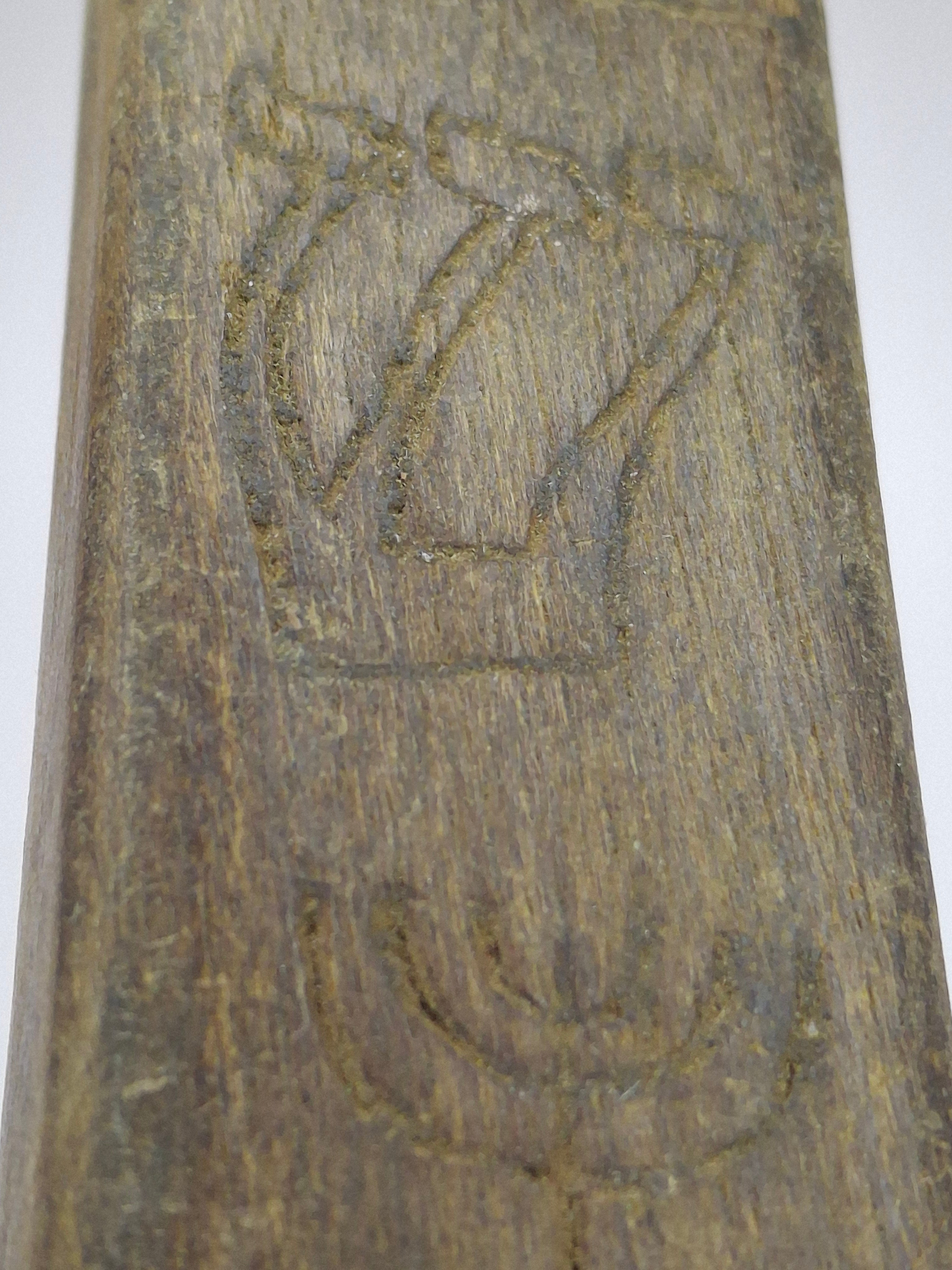 Rare WWII Holocaust Mezuzah Litzmannstadt Ghetto Lodz Poland Wood Hand Carved Judaica With Provenance