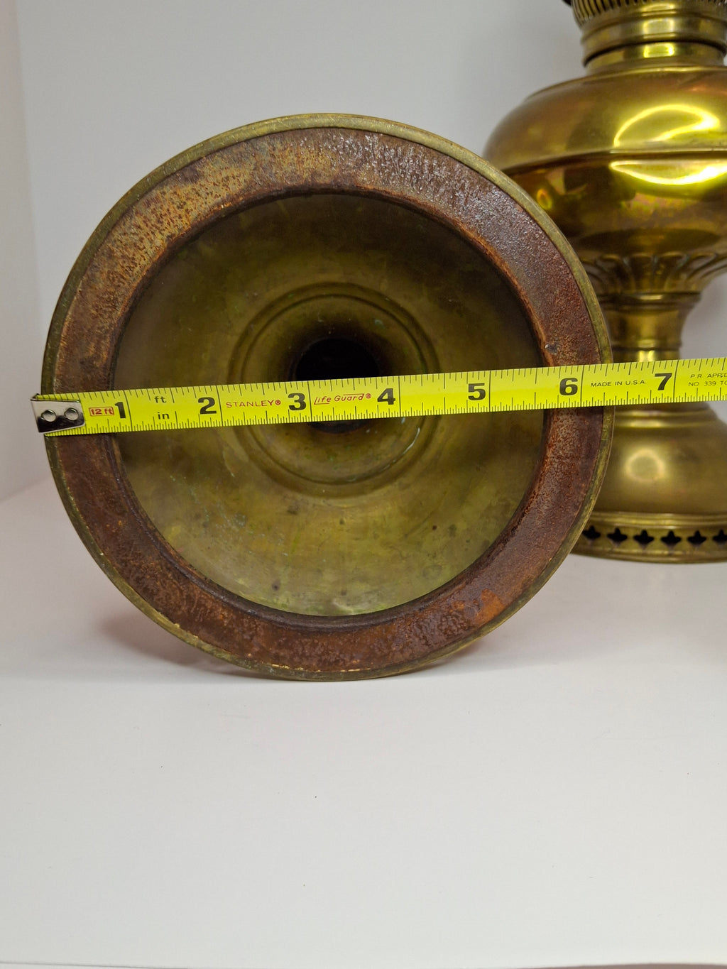 Pair of Antique Brass Rayo Center Draft Kerosene Table Lamps – Bradley & Hubbard / Standard Oil, c. 1905-1920