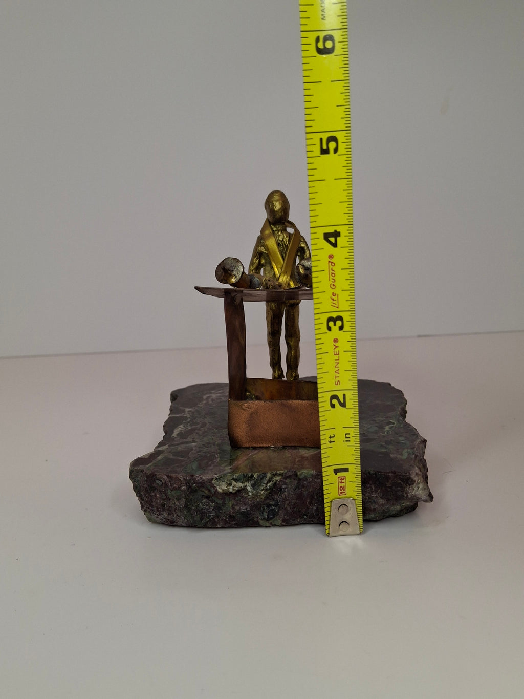 Vintage Gary Rosenthal Bar Mitzvah Sculpture Torah Reader - Mixed Metal Ltd Ed 199/500