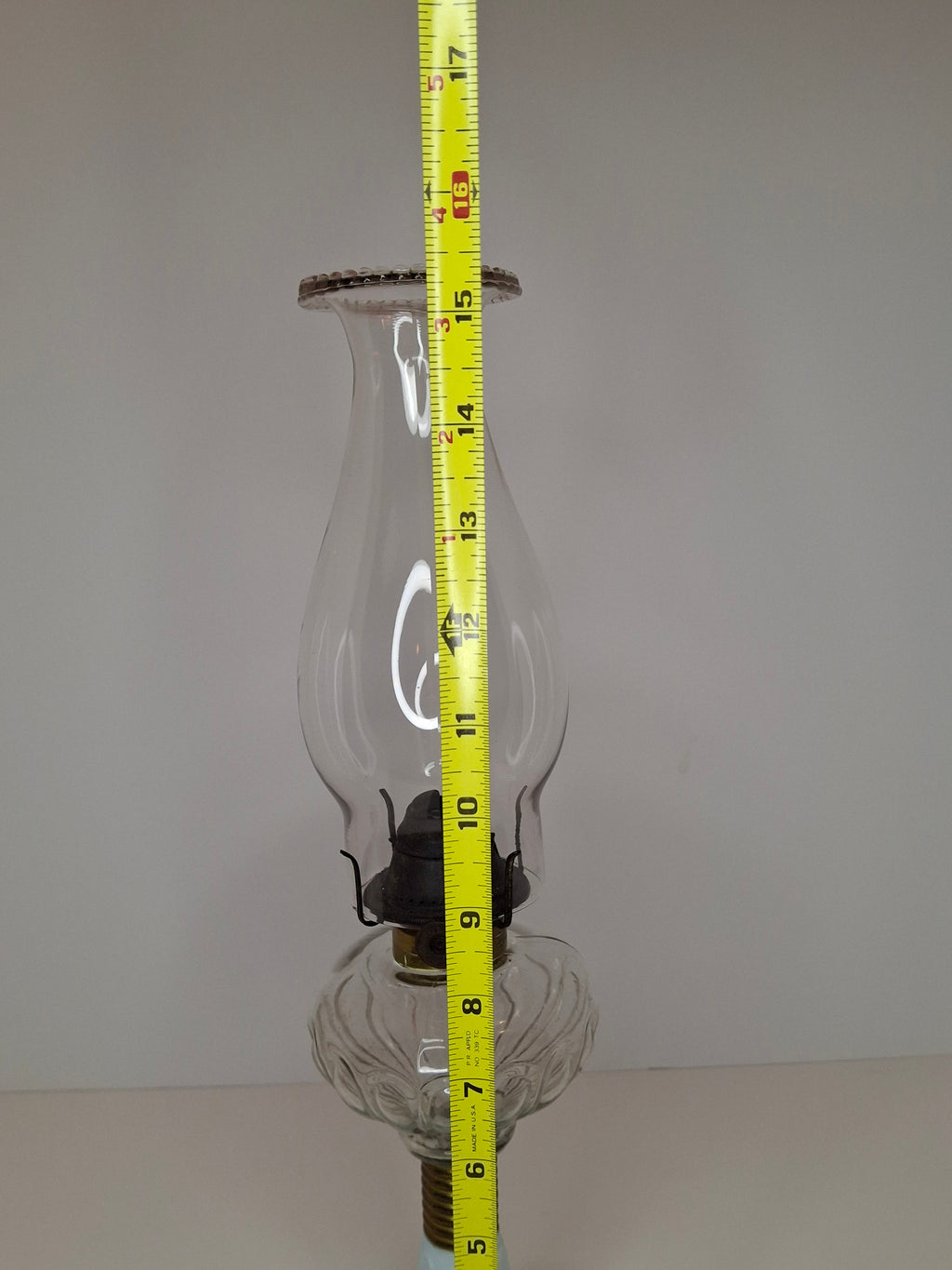 Antique Victorian Oil Lamp Blue Milk Glass Gestler Collection P&A Banner Burner