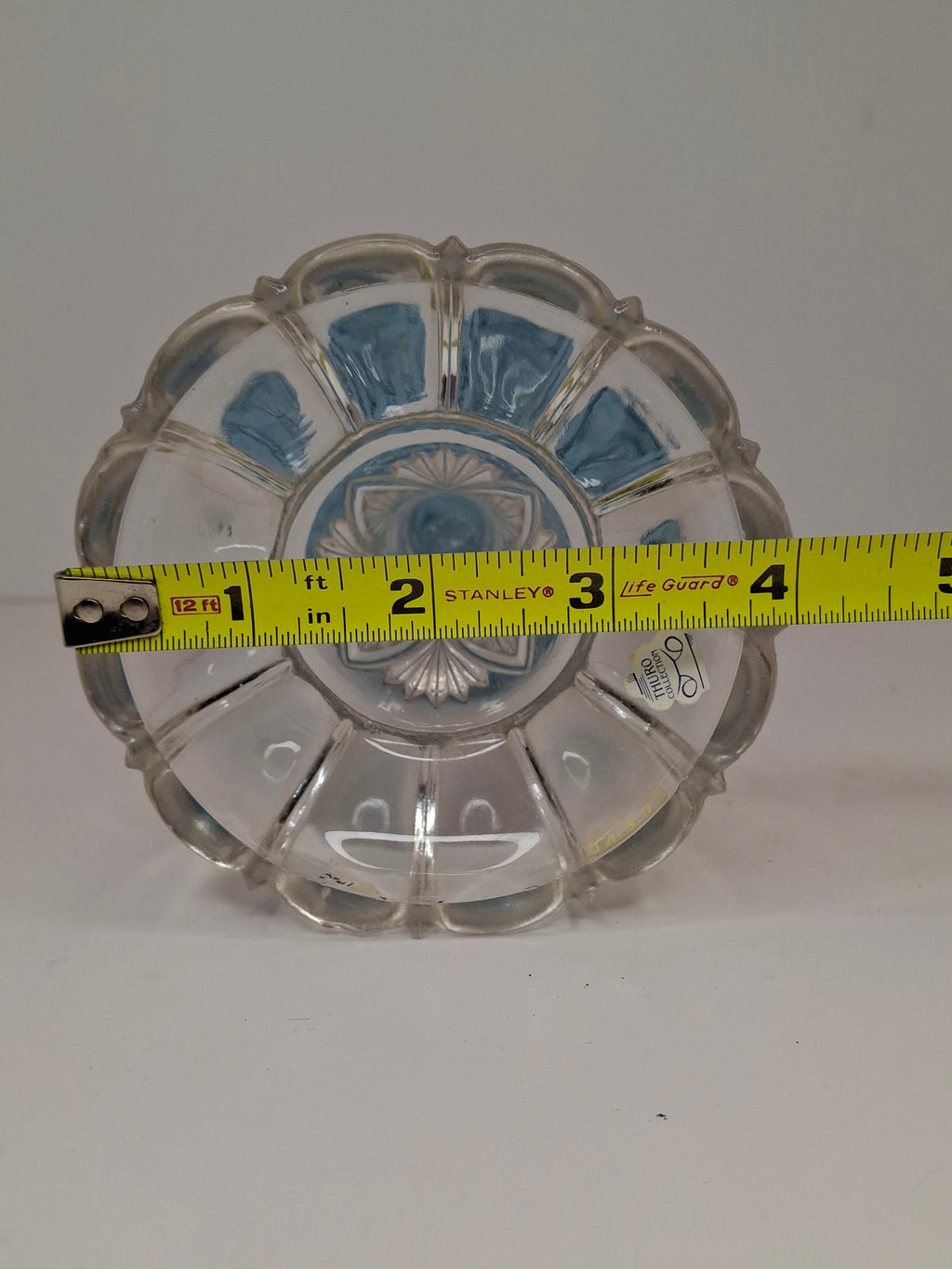 Rare Thuro Collection Sheldon Swirl Opalescent Kerosene Oil Lamp Blue Reverse