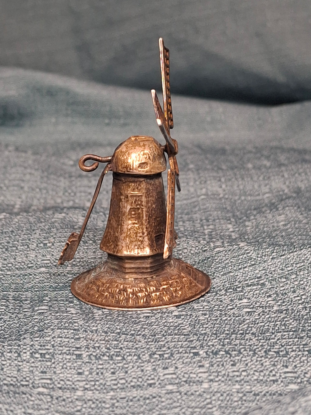 Antique Dutch Silver Windmill Spice Tower Besamim Judaica c.1900 J. Greenstein