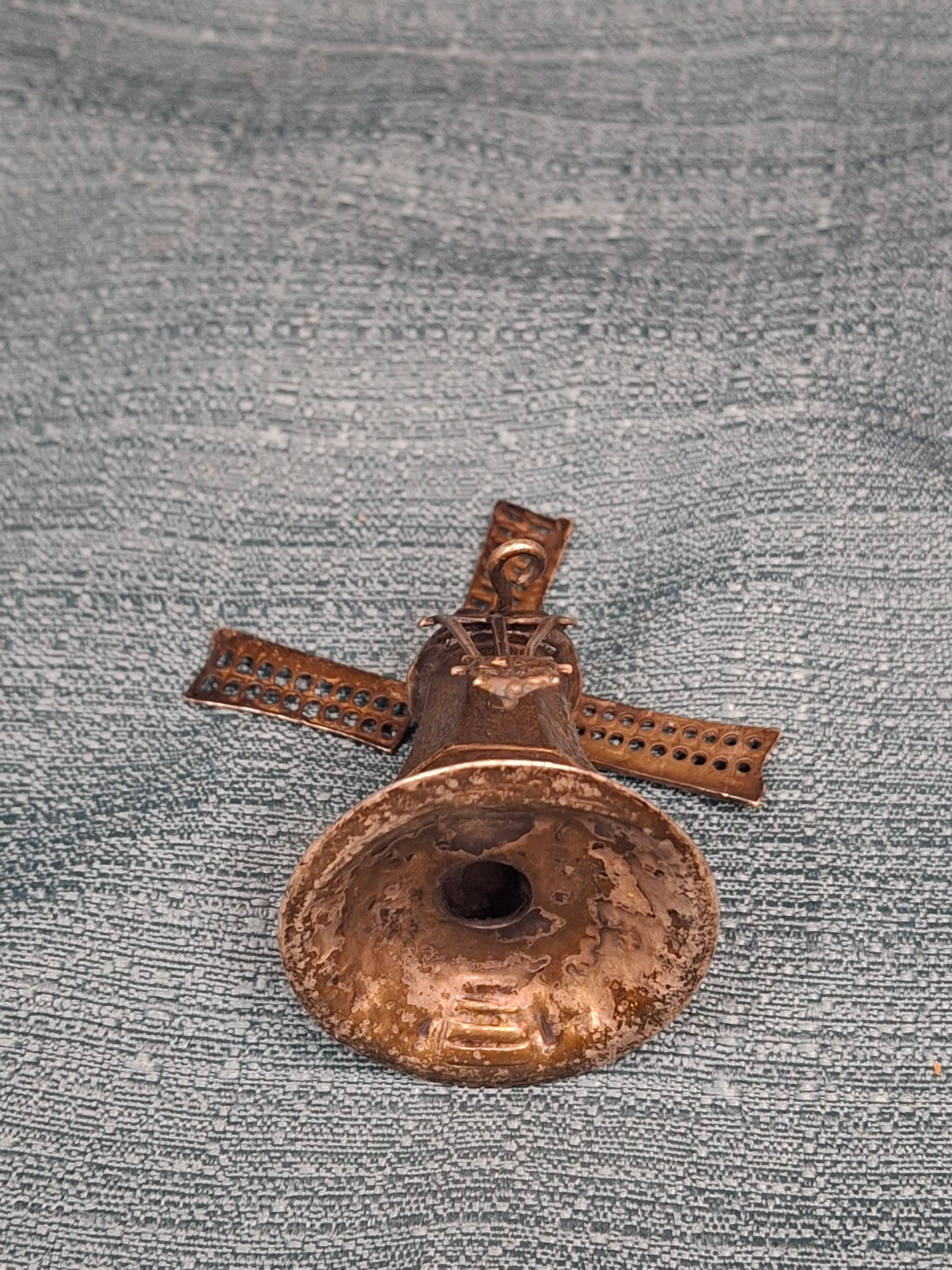 Antique Dutch Silver Windmill Spice Tower Besamim Judaica c.1900 J. Greenstein