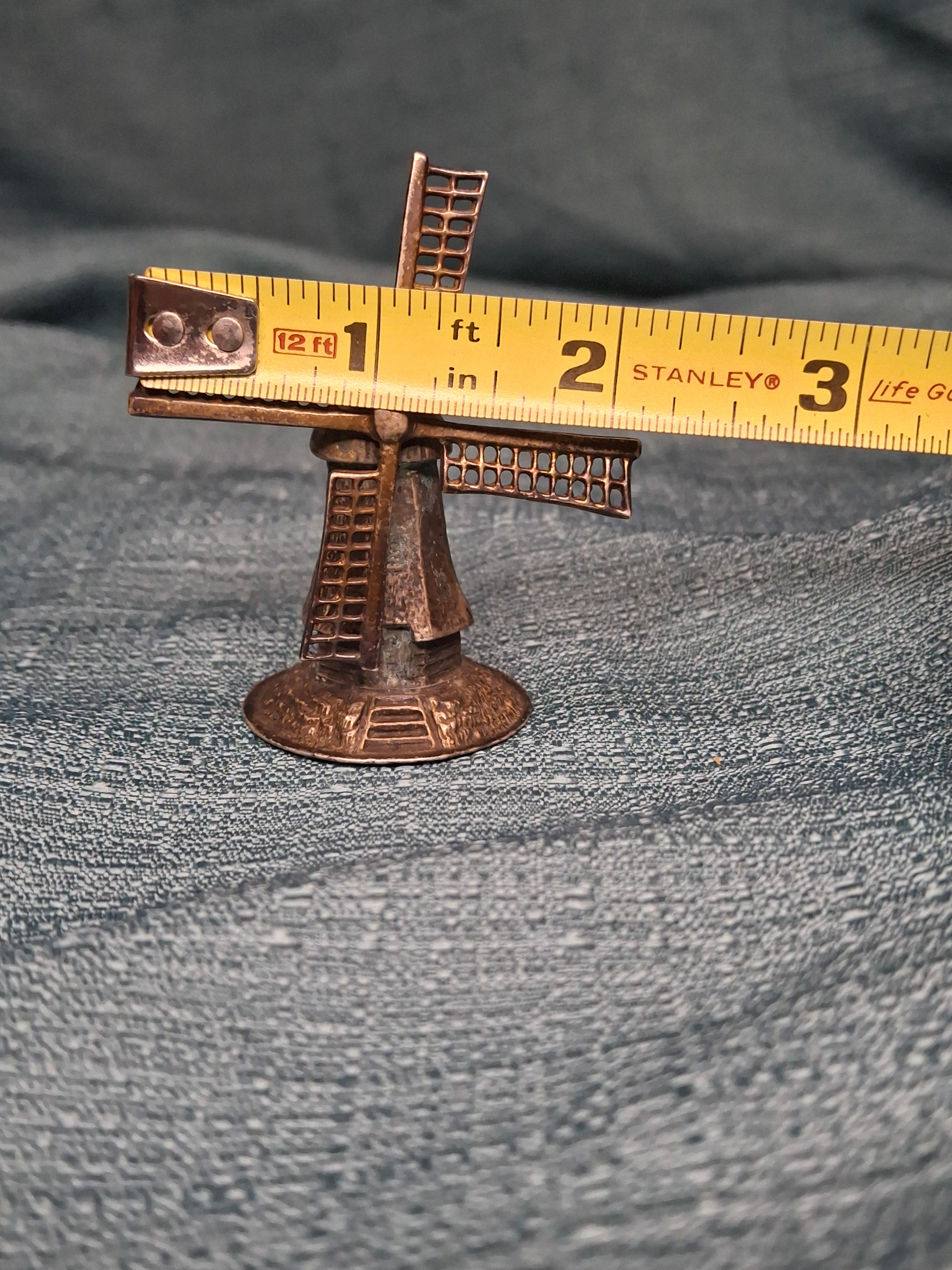 Antique Dutch Silver Windmill Spice Tower Besamim Judaica c.1900 J. Greenstein