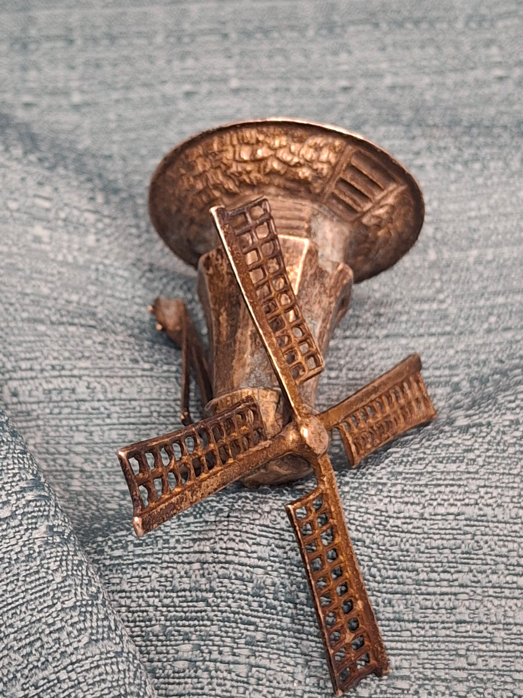 Antique Dutch Silver Windmill Spice Tower Besamim Judaica c.1900 J. Greenstein