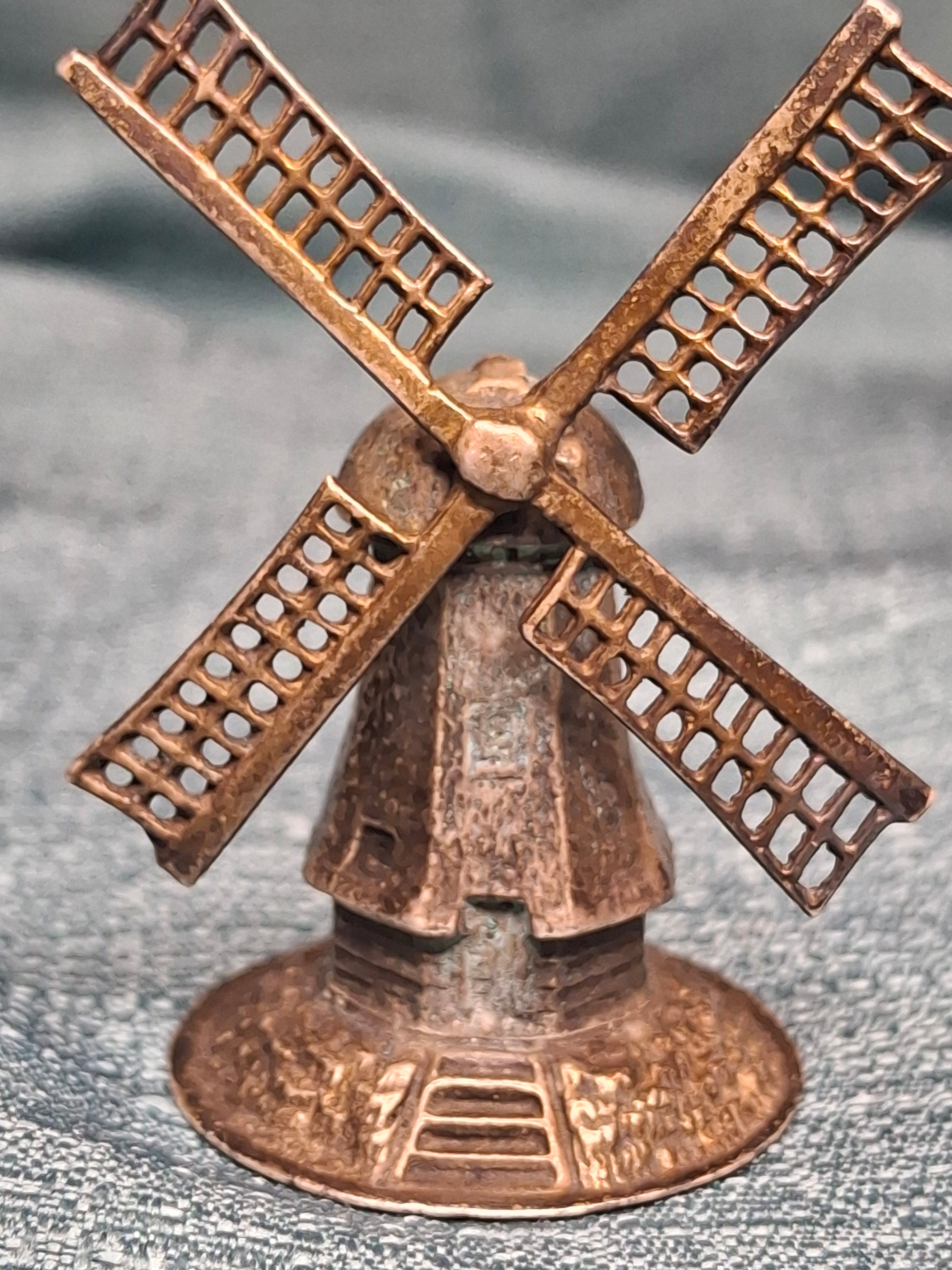 Antique Dutch Silver Windmill Spice Tower Besamim Judaica c.1900 J. Greenstein