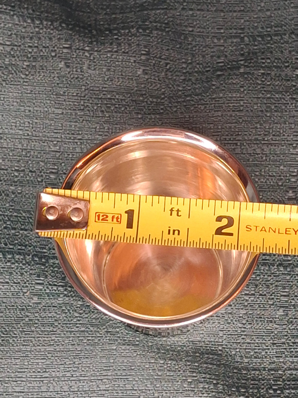 Antique Hanau Silver Kiddush Cup - Rose Gold Vermeil Interior - Hebrew Engraved - 33g