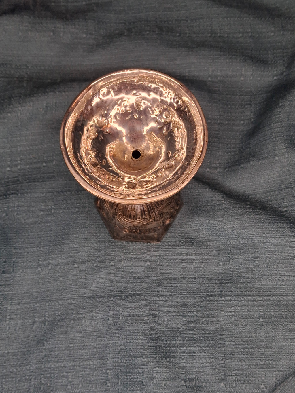 Antique German 800 Silver Kiddush Cup c. 1890 Repoussé Floral Hebrew Inscription 158g