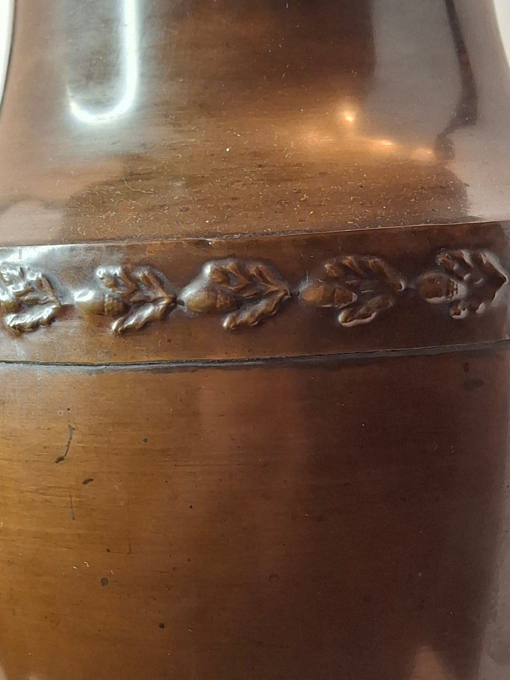 Antique Regency Copper Tea Urn Samovar Neoclassical Oak Leaf Frieze Lion Paw Feet c. 1820