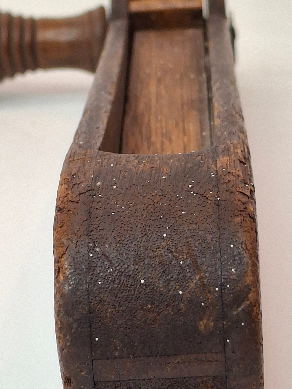Antique 19th Century Wooden Grogger Noisemaker | Hand-Carved Purim Ratchet Rattle | Primitive Folk Art Judaica War Alarm