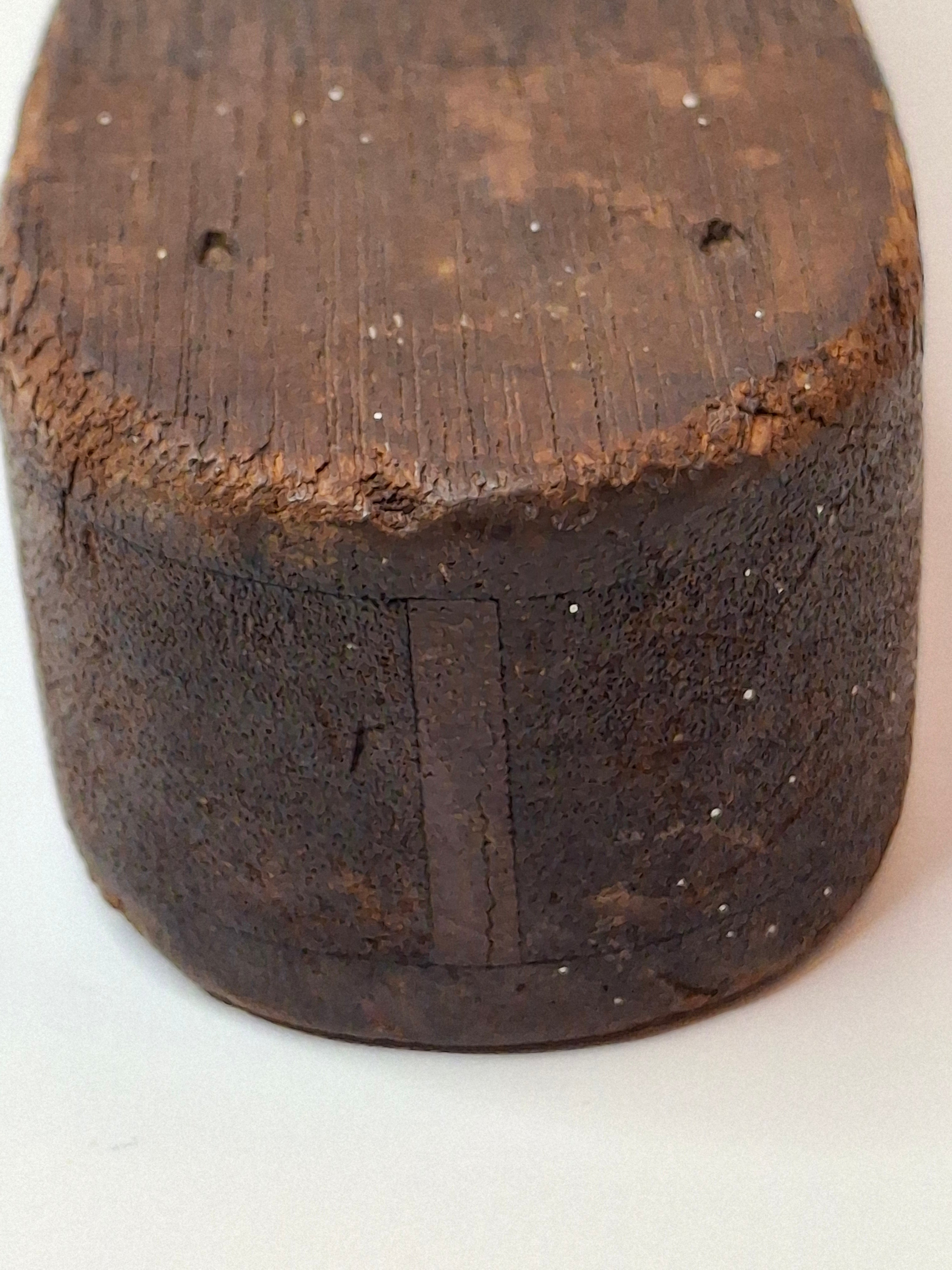 Antique 19th Century Wooden Grogger Noisemaker | Hand-Carved Purim Ratchet Rattle | Primitive Folk Art Judaica War Alarm