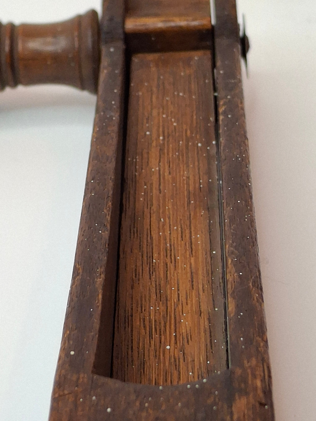 Antique 19th Century Wooden Grogger Noisemaker | Hand-Carved Purim Ratchet Rattle | Primitive Folk Art Judaica War Alarm
