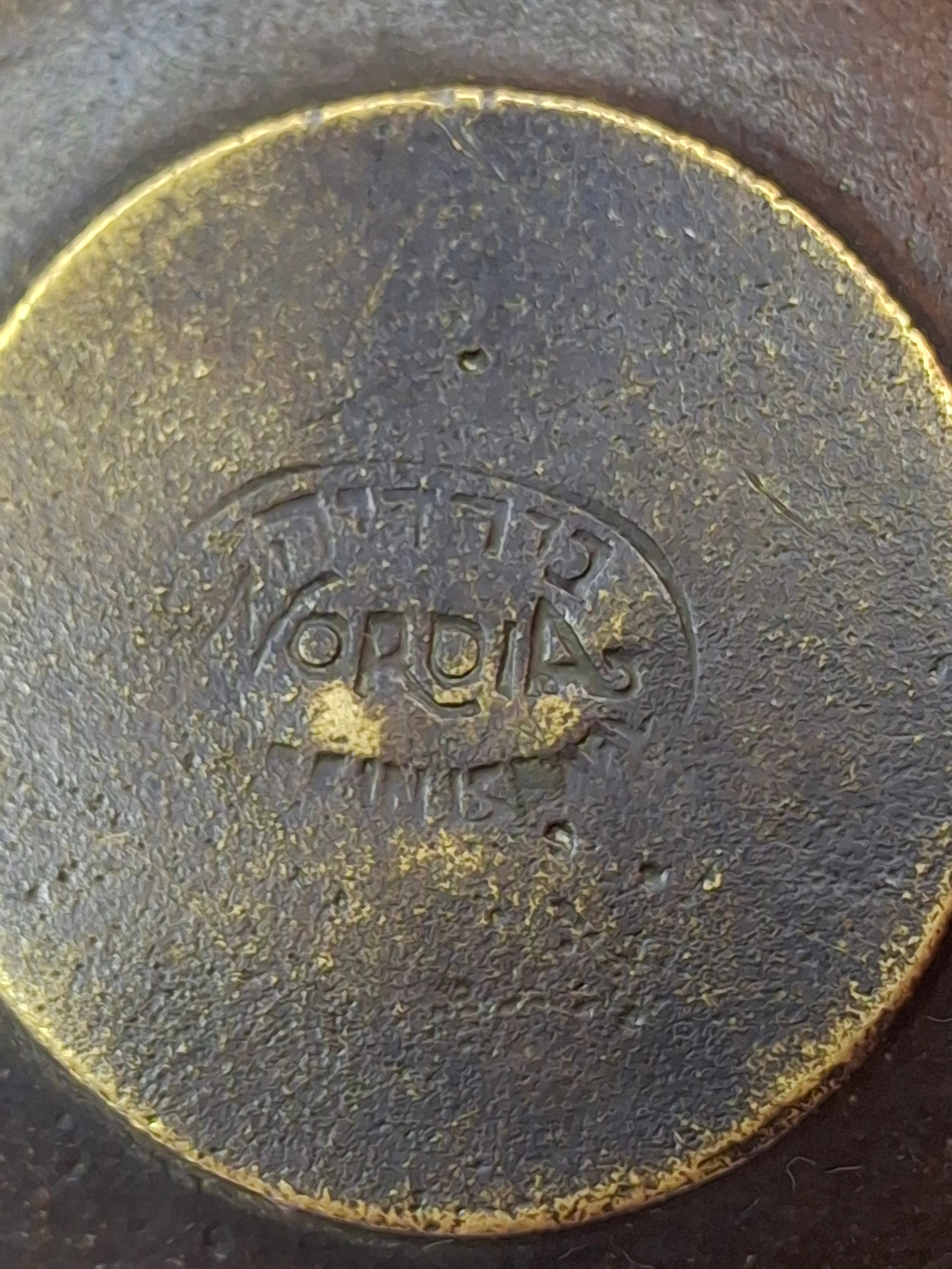 Set of 4 Vintage Nordia Israel Brass Ashtrays - MCM Judaica Trinket Dishes - 1950s/60s