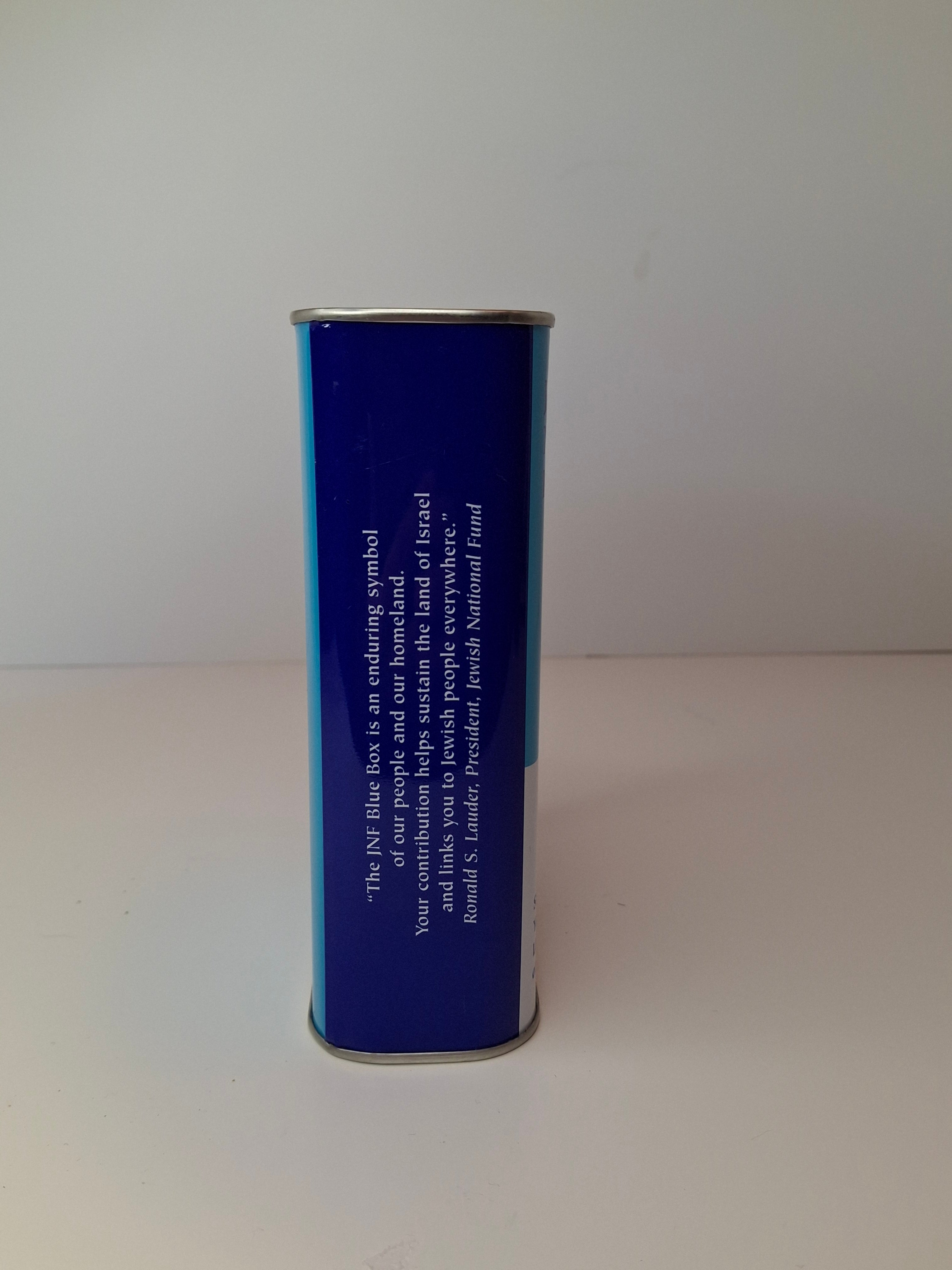 2003 JNF Blue Box Tzedakah Tin Collector’s Edition Israel Charity Box Ronald Lauder