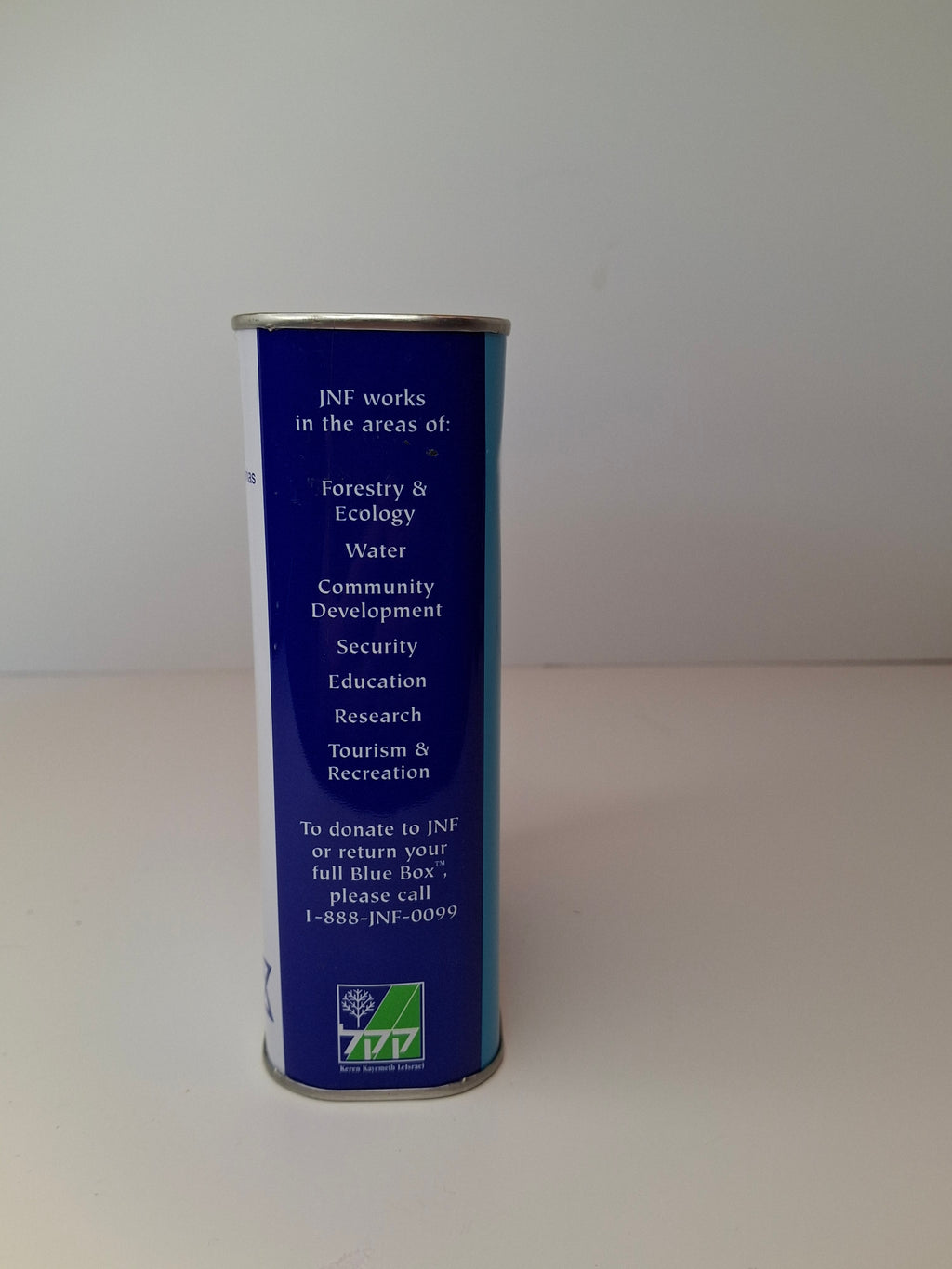 2003 JNF Blue Box Tzedakah Tin Collector’s Edition Israel Charity Box Ronald Lauder