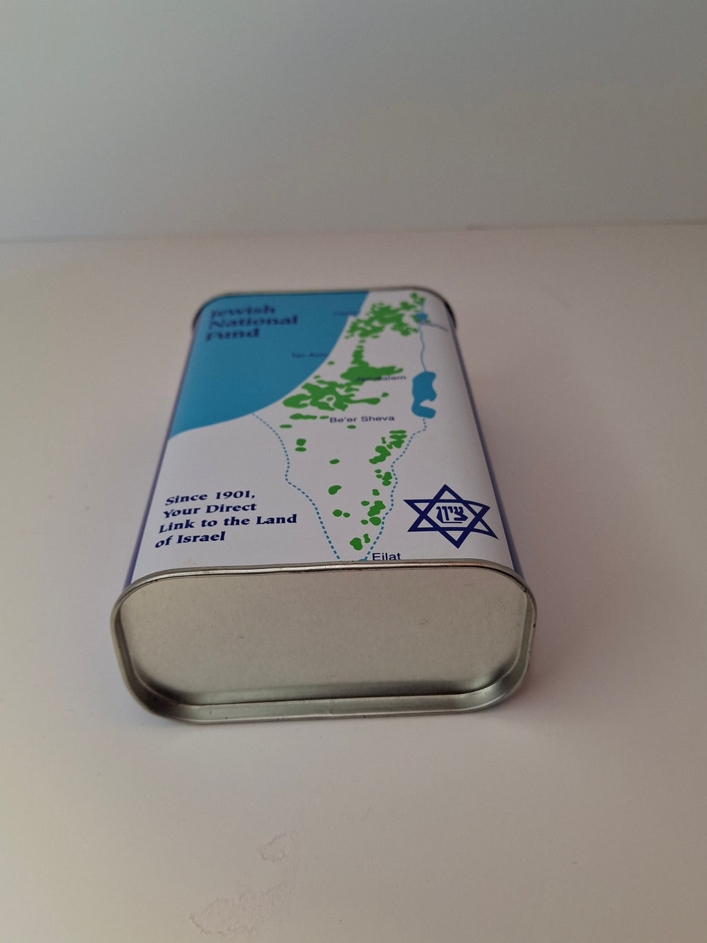 2003 JNF Blue Box Tzedakah Tin Collector’s Edition Israel Charity Box Ronald Lauder