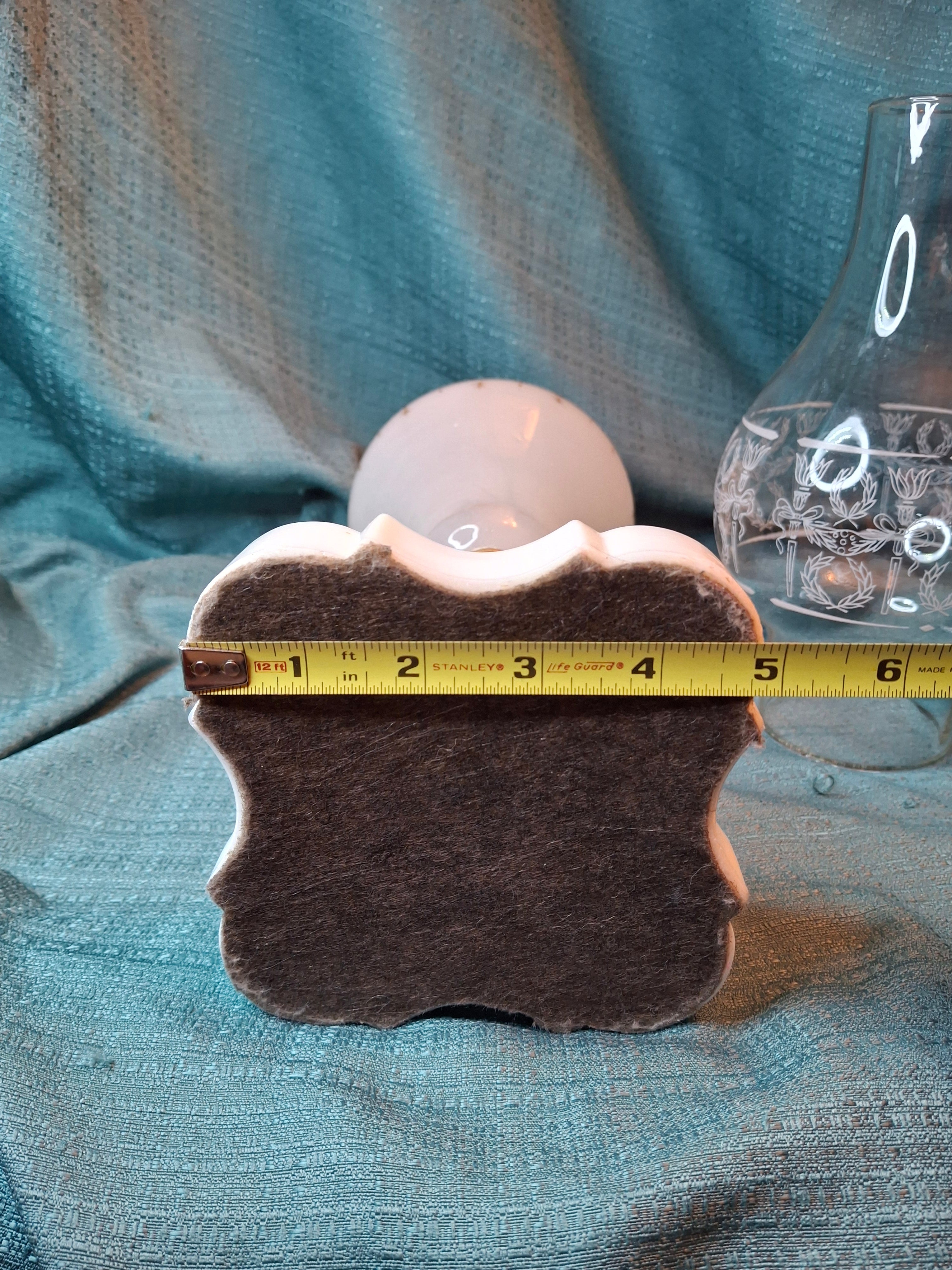 Rare Antique Milk Glass Oil Lamp Frosted Satin Font & Chimney Scovill No 2 12"