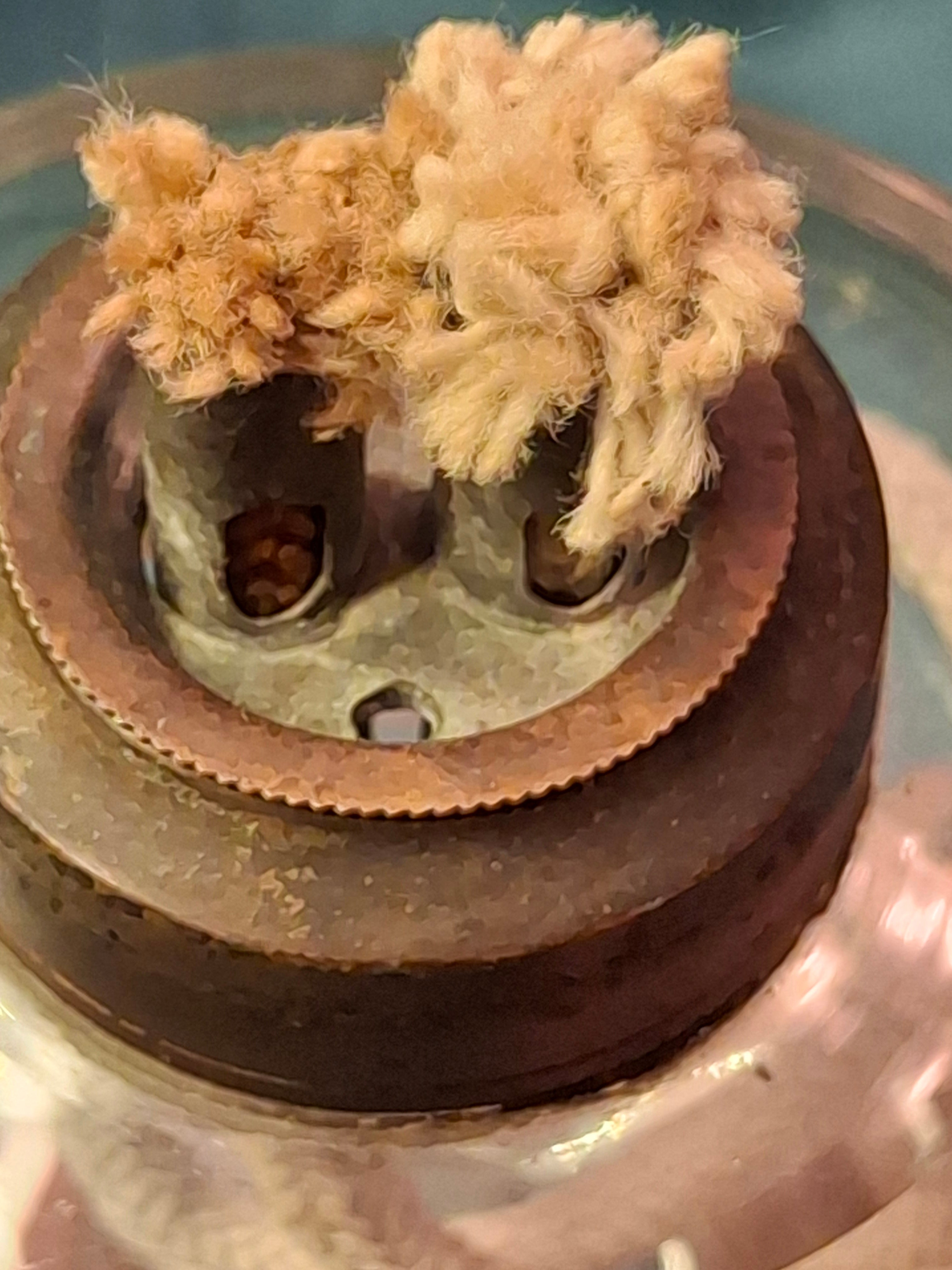 Antique 19th C. Flint Glass Whale Oil Lamp - Goblet Style - Double Tube Burner 7"