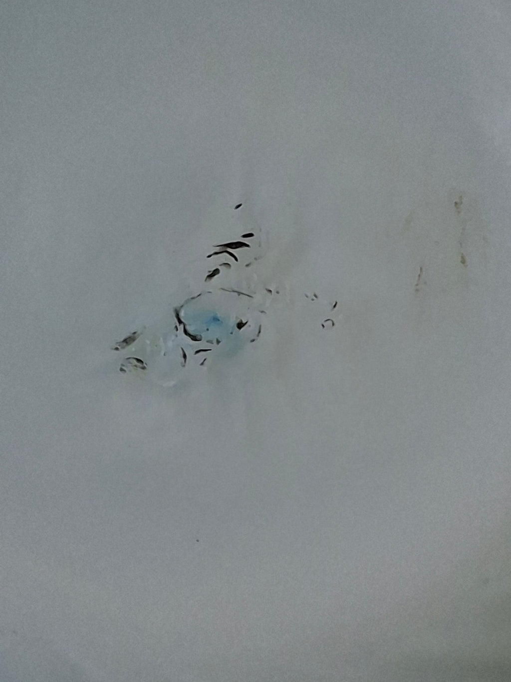 RARE Antique Blue Satin Uranium Glass Kerosene Finger Lamp Hand-Blown UV Glow