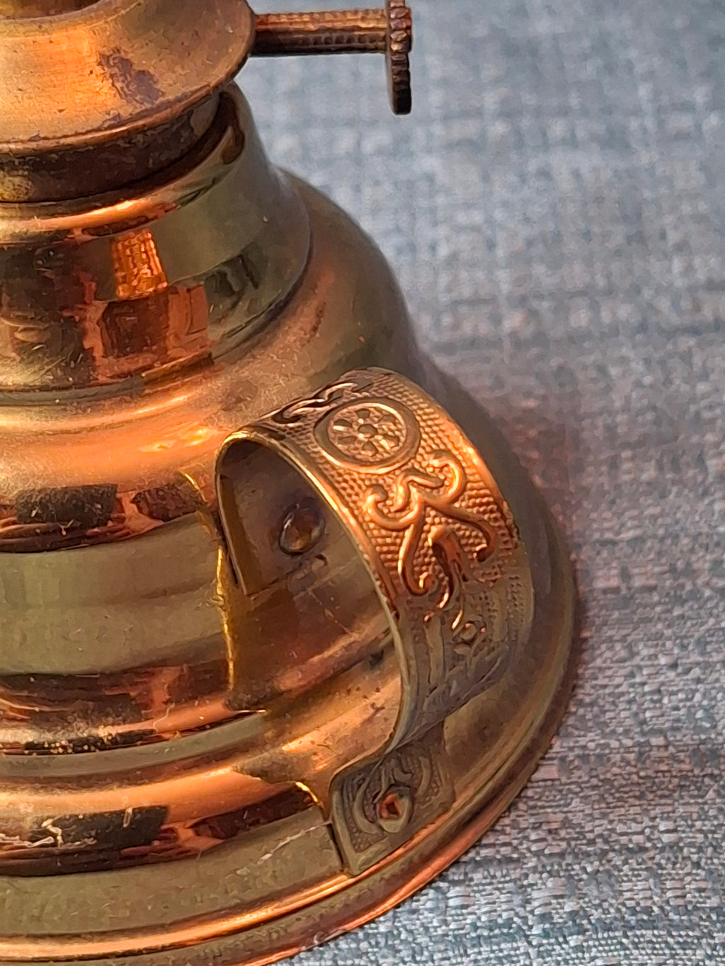 Rare 1863 Blackman’s Patent Brass Finger Lamp | Complete w/ Snuffer | Civil War Era