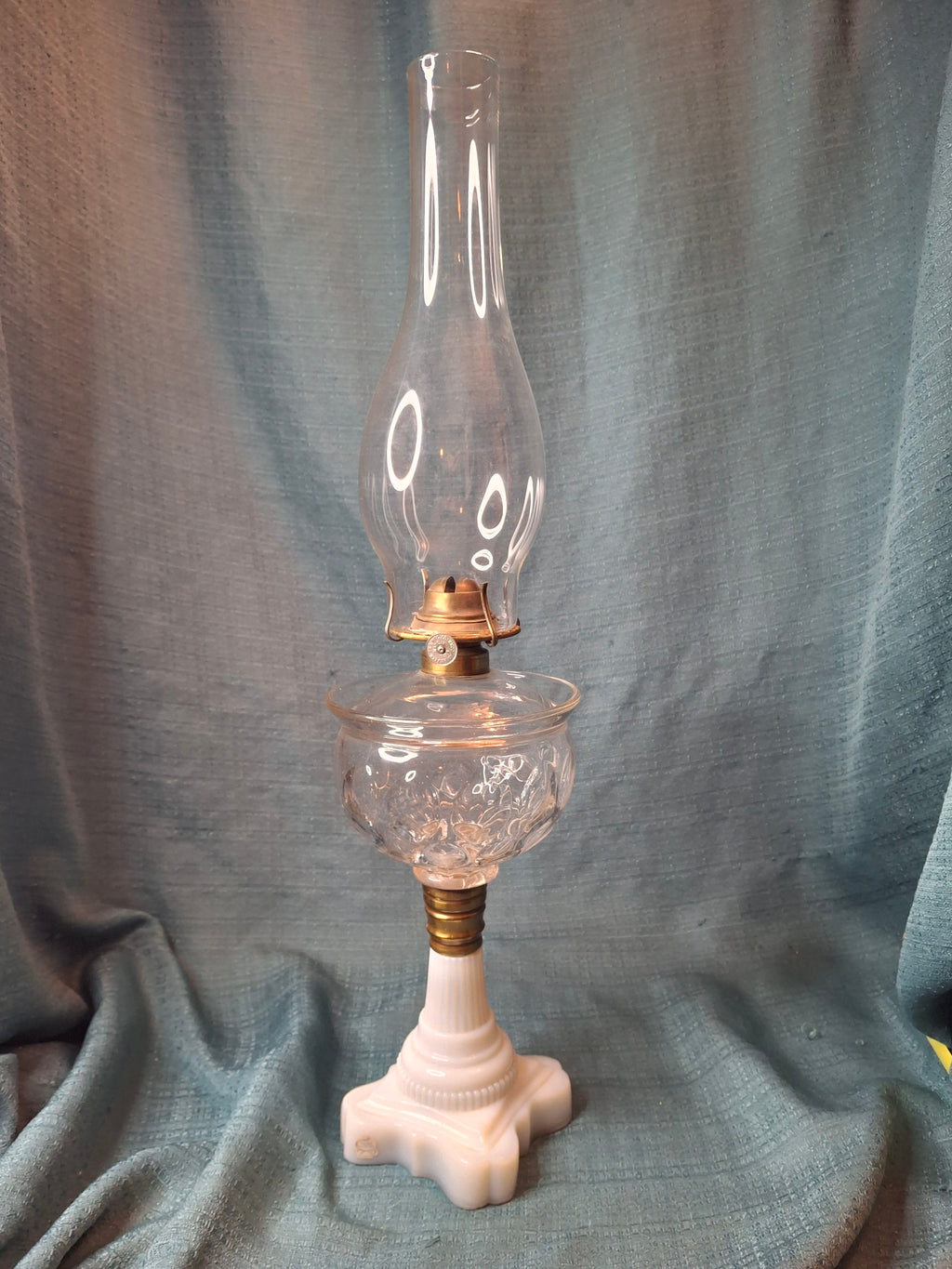 Antique Plume & Atwood "Oil Guard" Stand Lamp – Catherine Thuro Collection