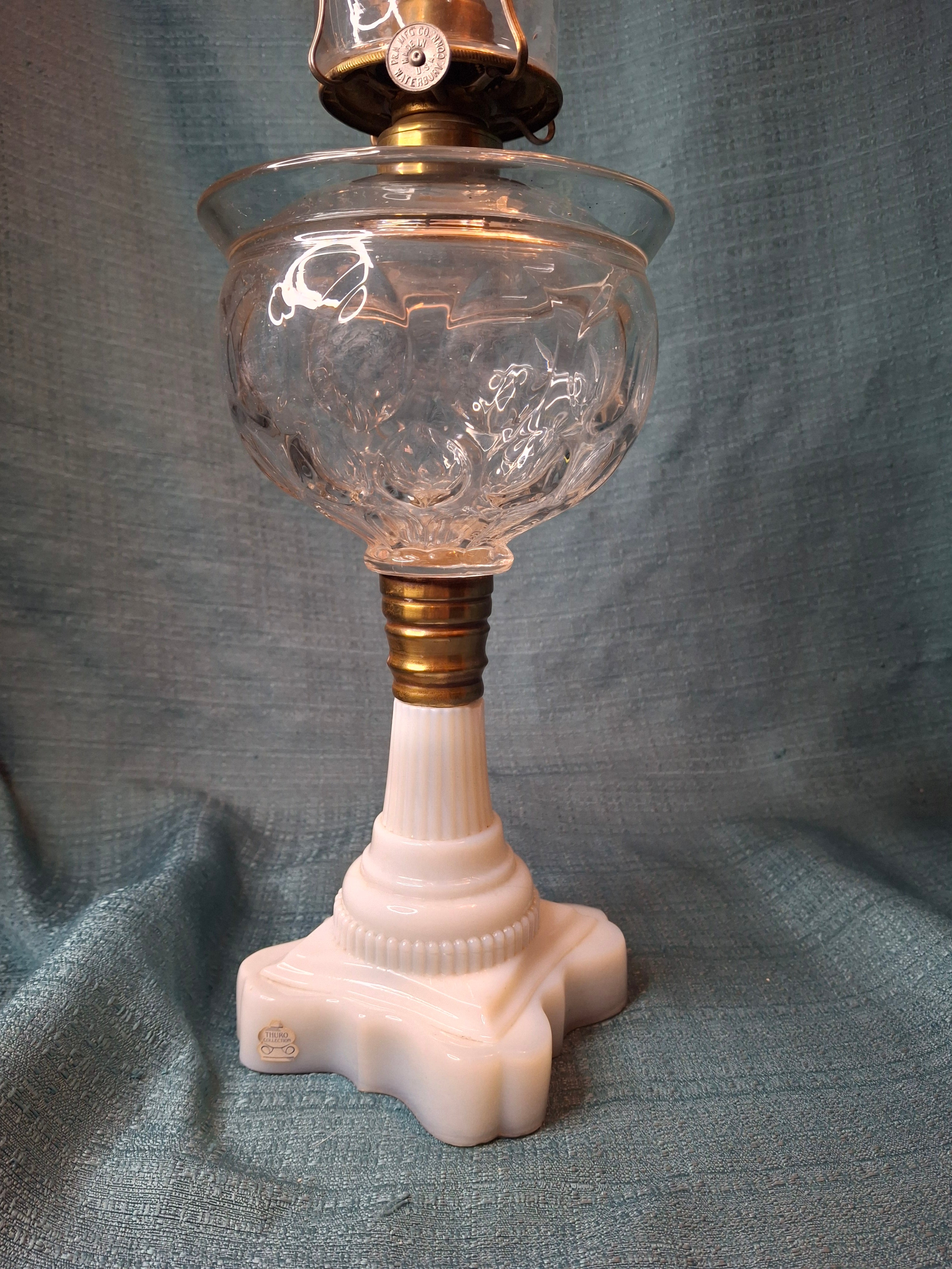 Antique Plume & Atwood "Oil Guard" Stand Lamp – Catherine Thuro Collection