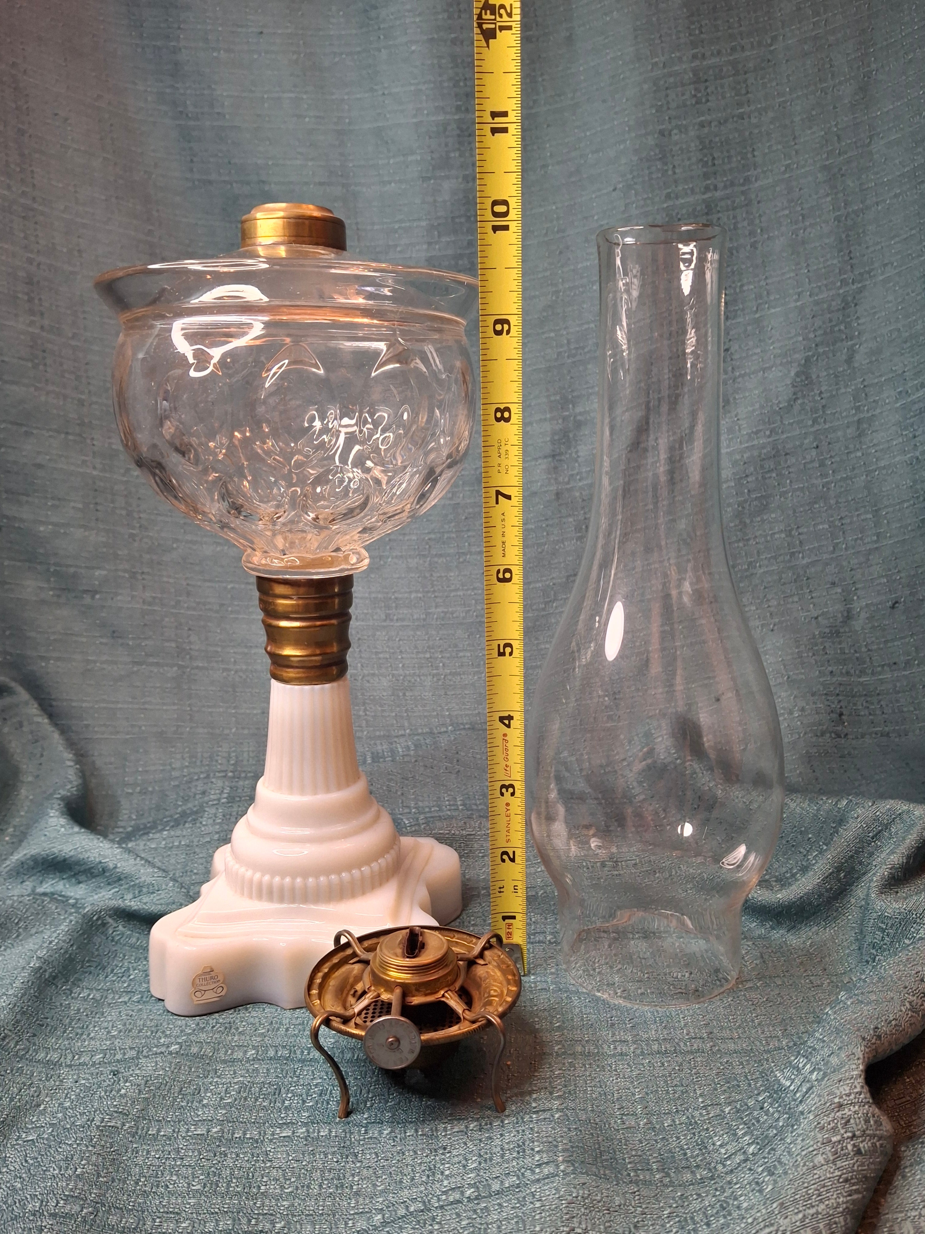 Antique Plume & Atwood "Oil Guard" Stand Lamp – Catherine Thuro Collection