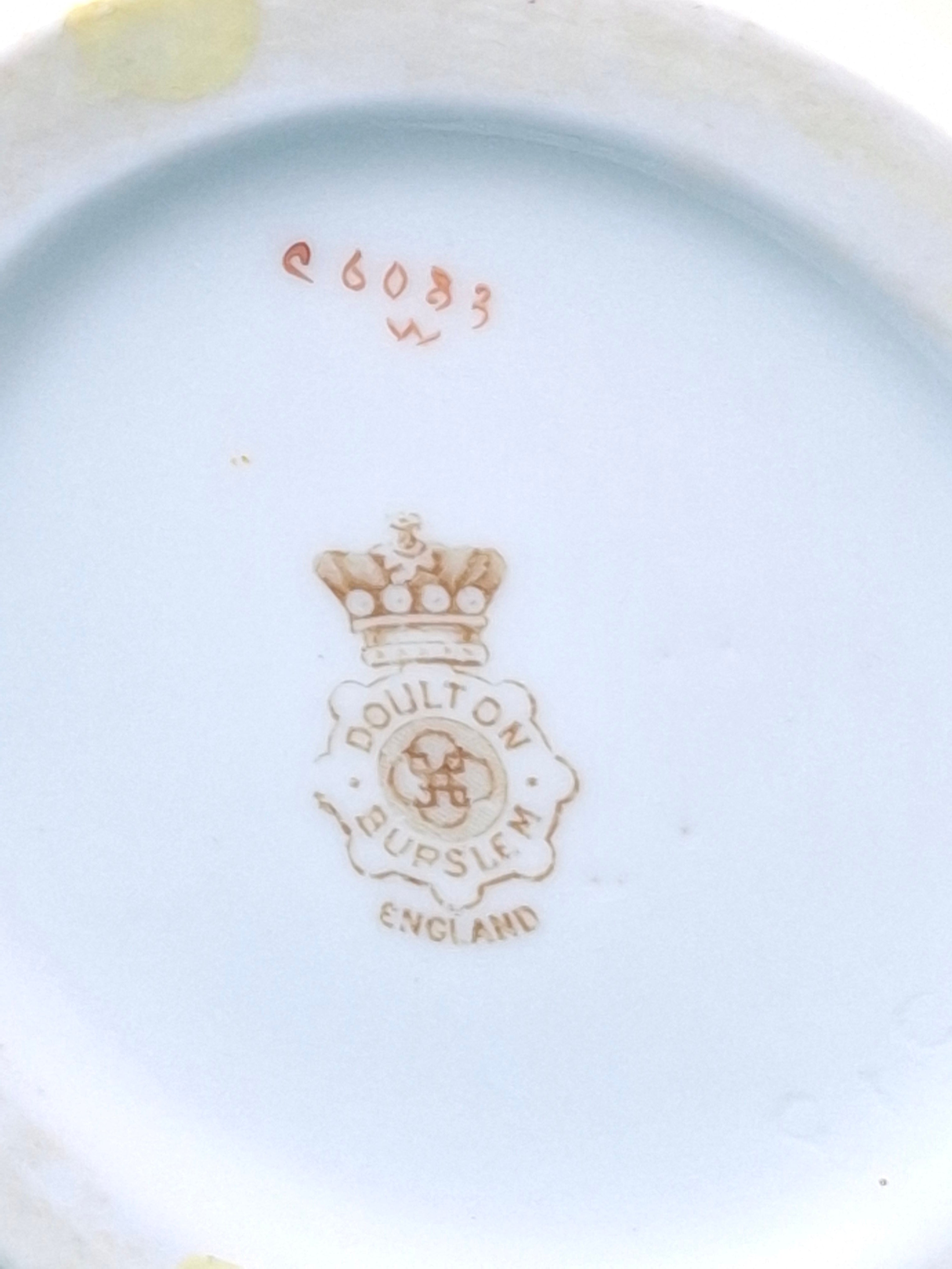 Antique Doulton Burslem Triple Handled Tyg Loving Cup / Netilat Yadayim Ritual Wash Cup c.1891