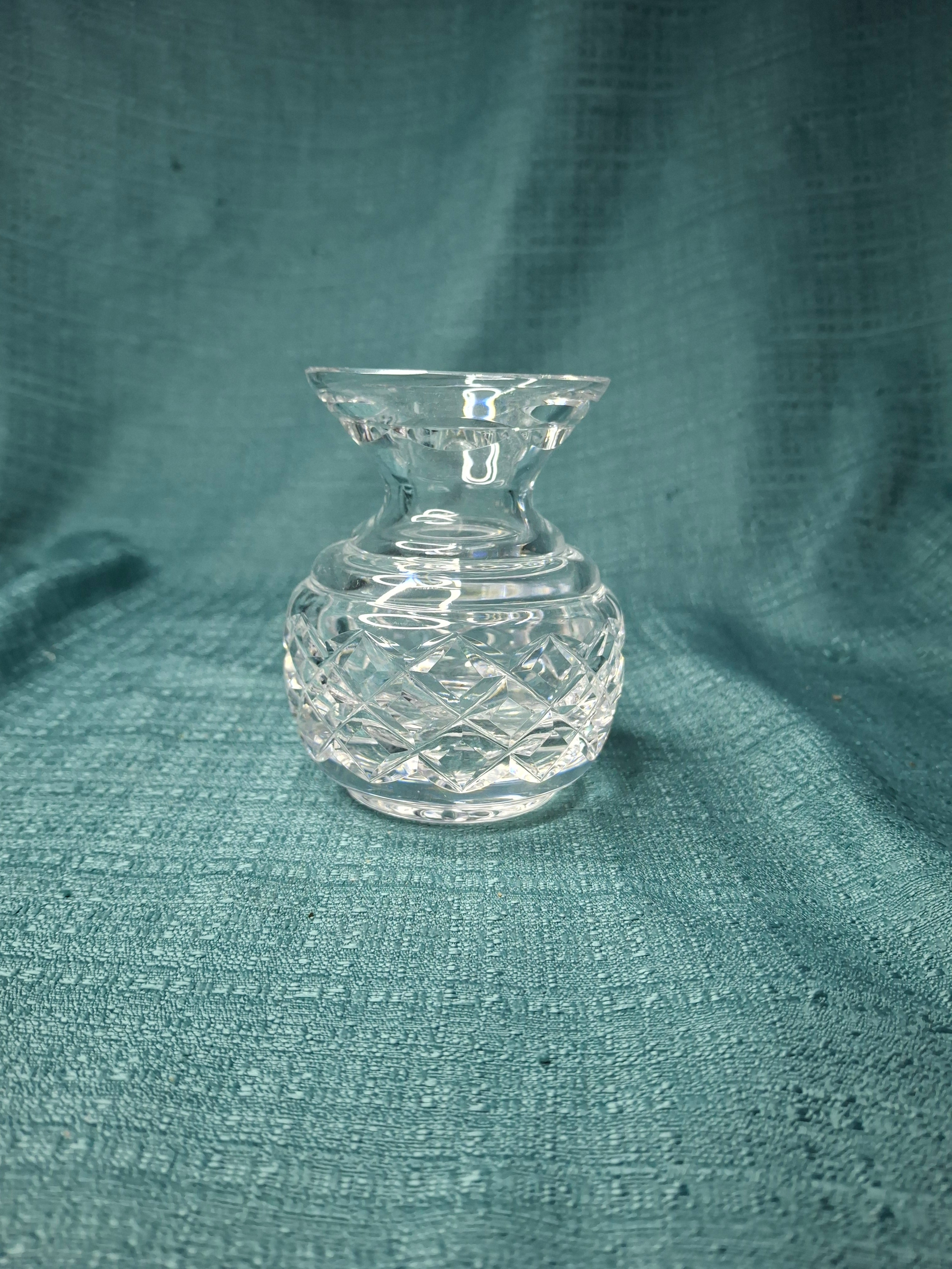 Waterford Crystal Glandore 4" Petite Flower Vase - Signed Irish Lead Crystal Bud Vase