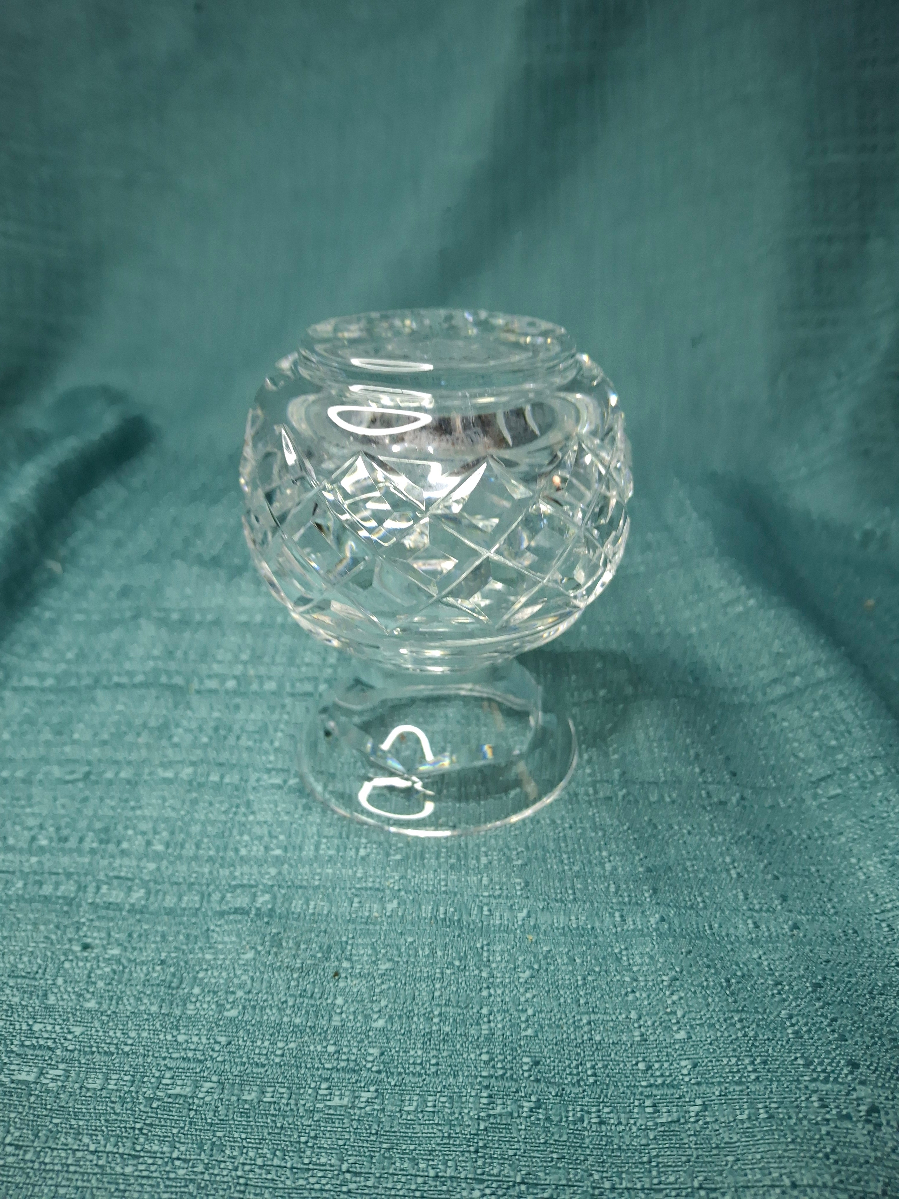 Waterford Crystal Glandore 4" Petite Flower Vase - Signed Irish Lead Crystal Bud Vase
