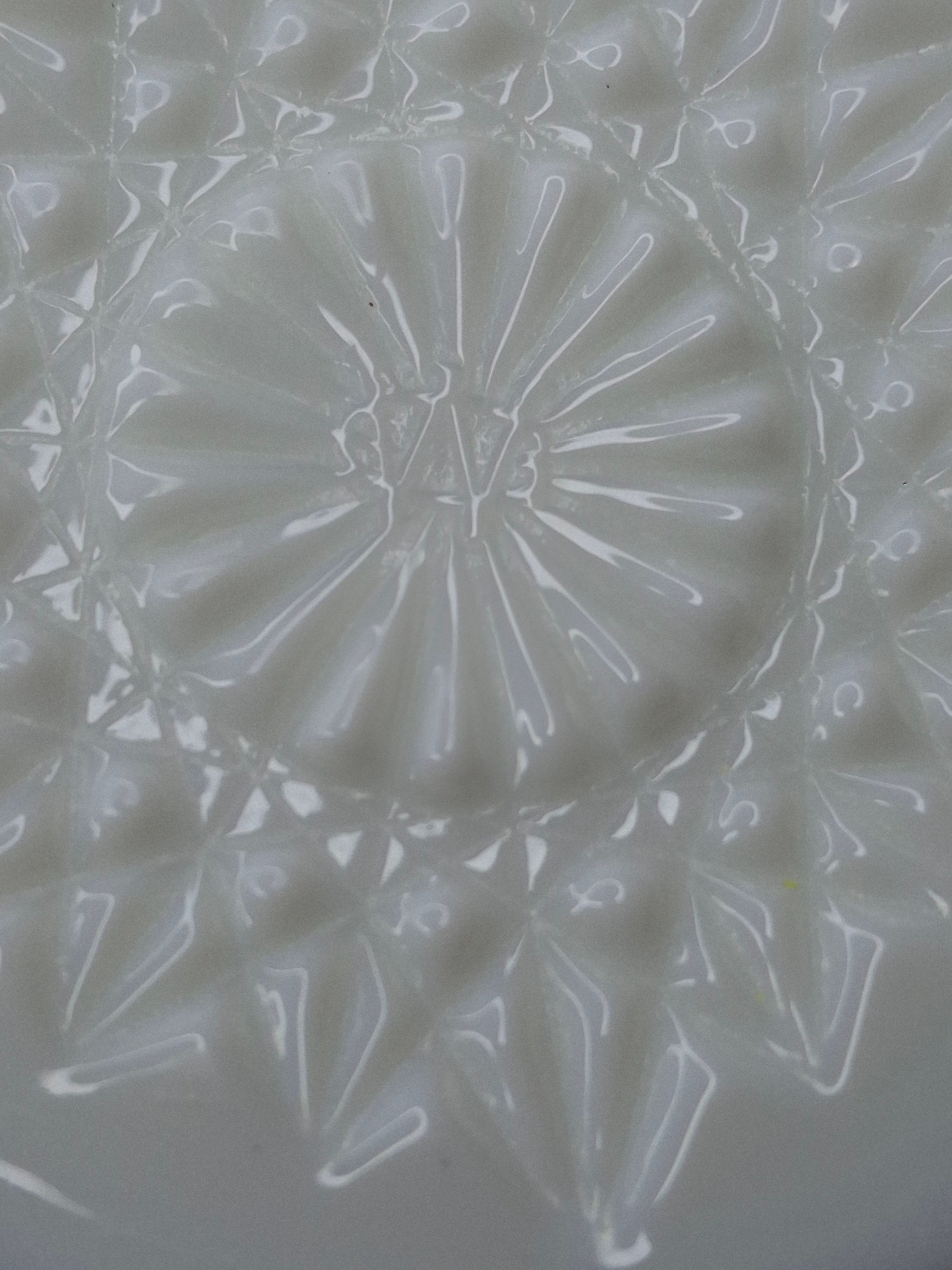 Vintage Westmoreland Milk Glass English Hobnail 4-Pc Set - Pitcher Goblet Creamer Sugar - AKA Old Quilt Pattern