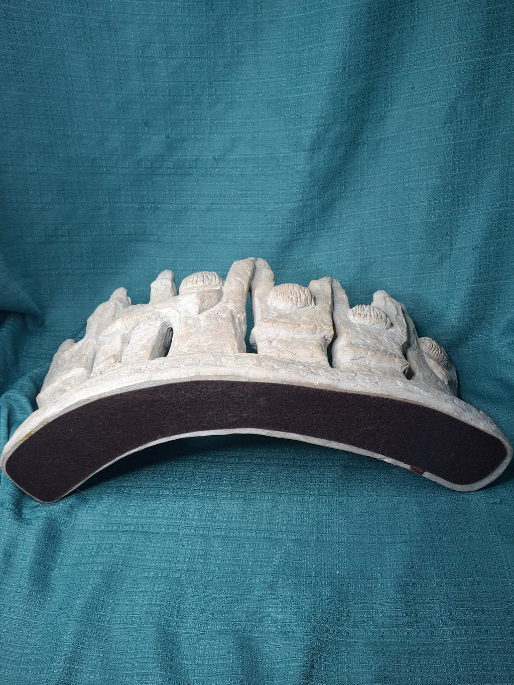 1985 Austin Productions Ellen Lord Menorah Sculpture "Celebration of Life" Judaica Durastone Art 15"