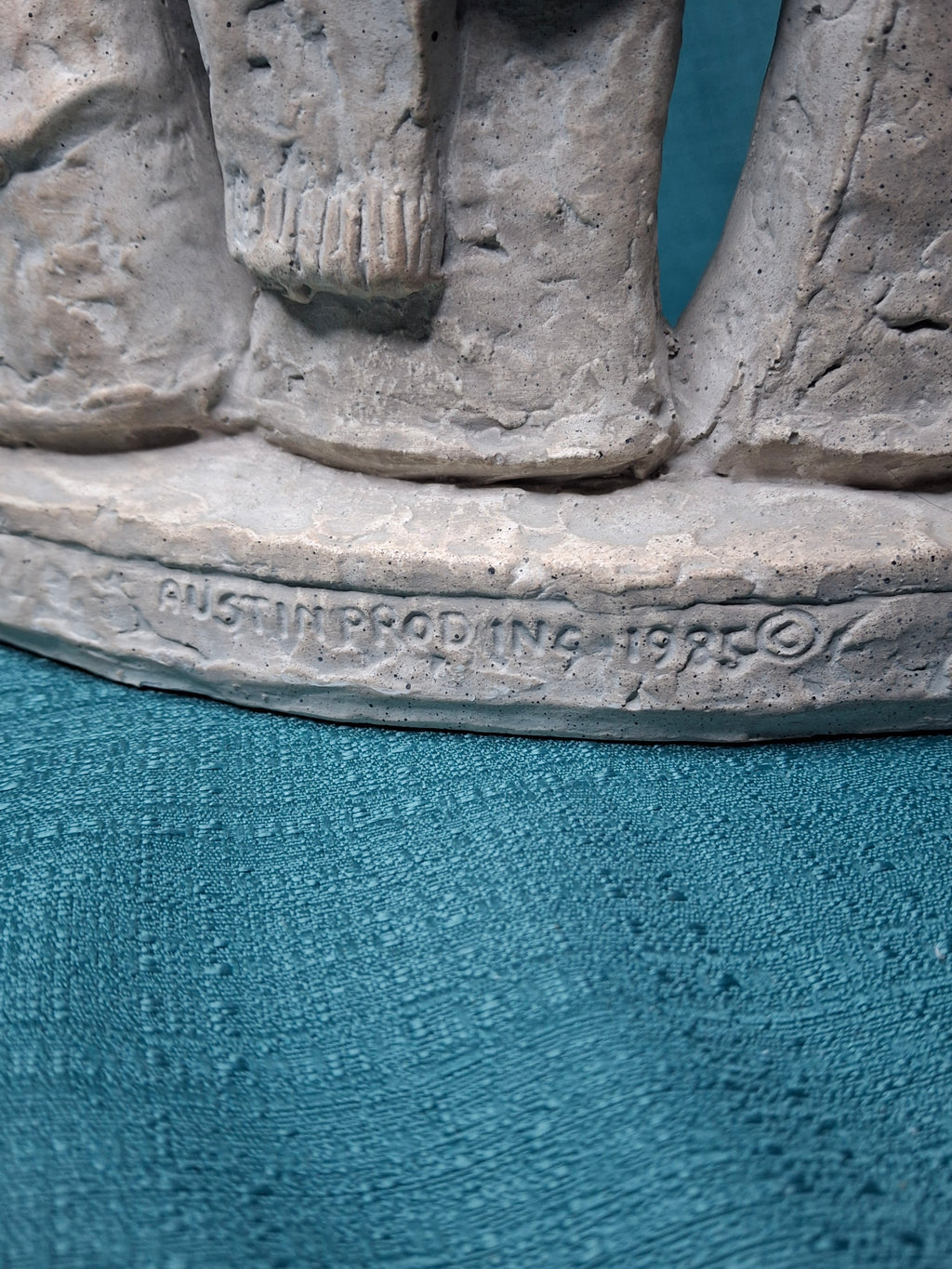 1985 Austin Productions Ellen Lord Menorah Sculpture "Celebration of Life" Judaica Durastone Art 15"