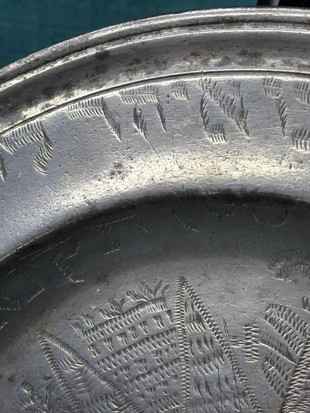 Extremely Rare 1761 Signed Judaica Pewter Purim Plate – Israel Ben Meir of Bischwiller
