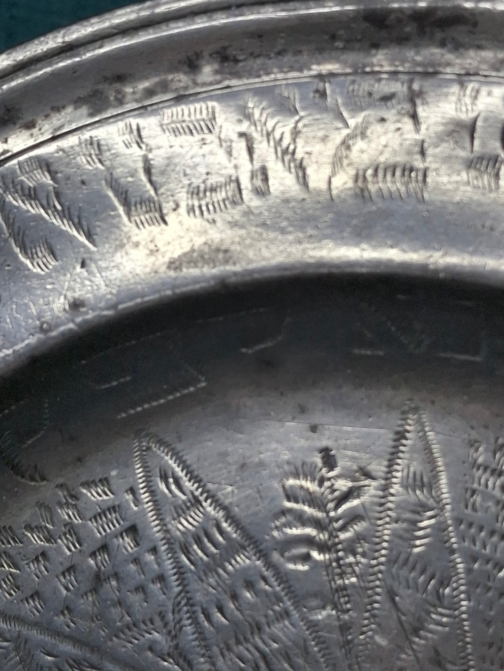 Extremely Rare 1761 Signed Judaica Pewter Purim Plate – Israel Ben Meir of Bischwiller
