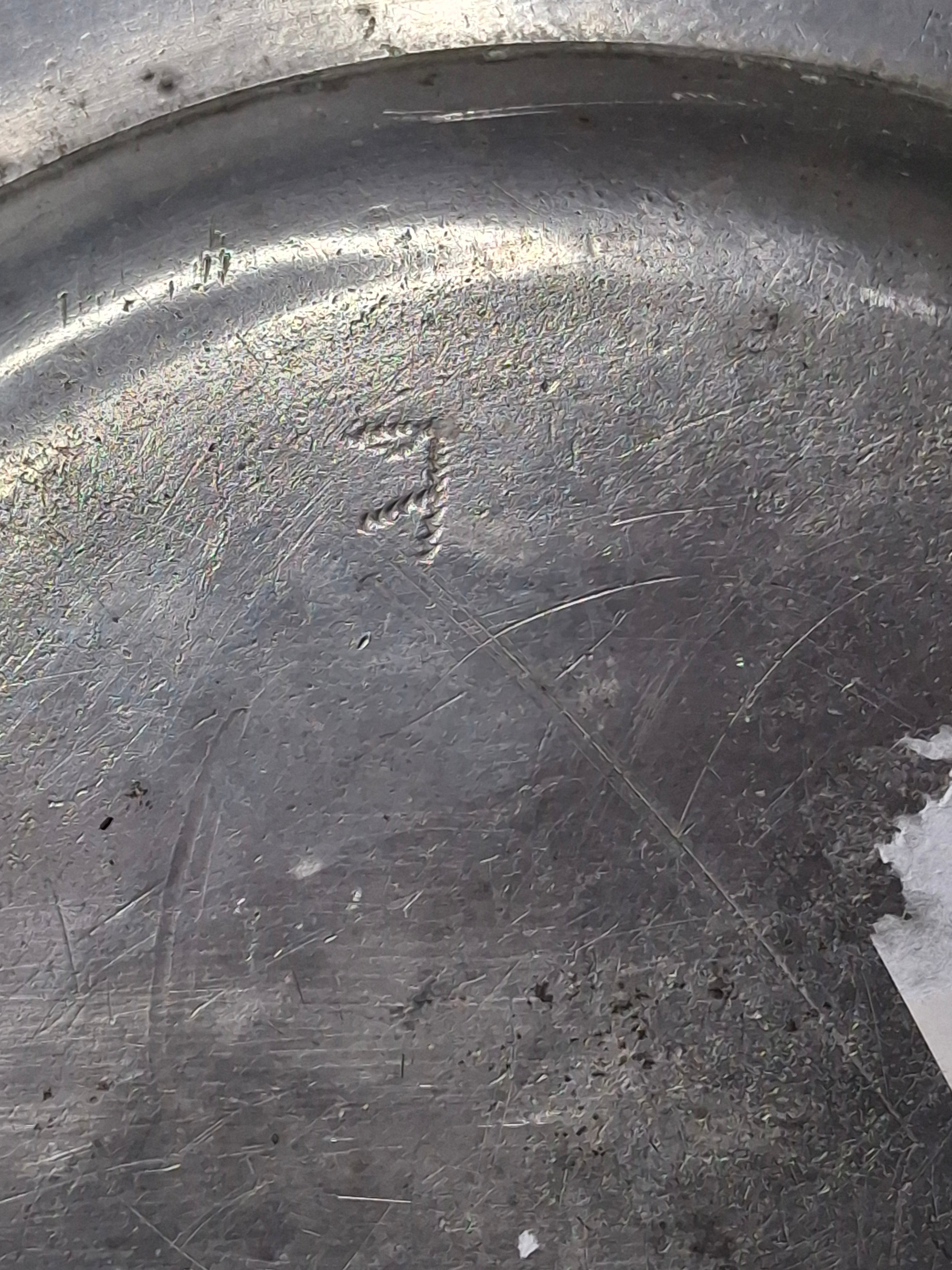 Extremely Rare 1761 Signed Judaica Pewter Purim Plate – Israel Ben Meir of Bischwiller