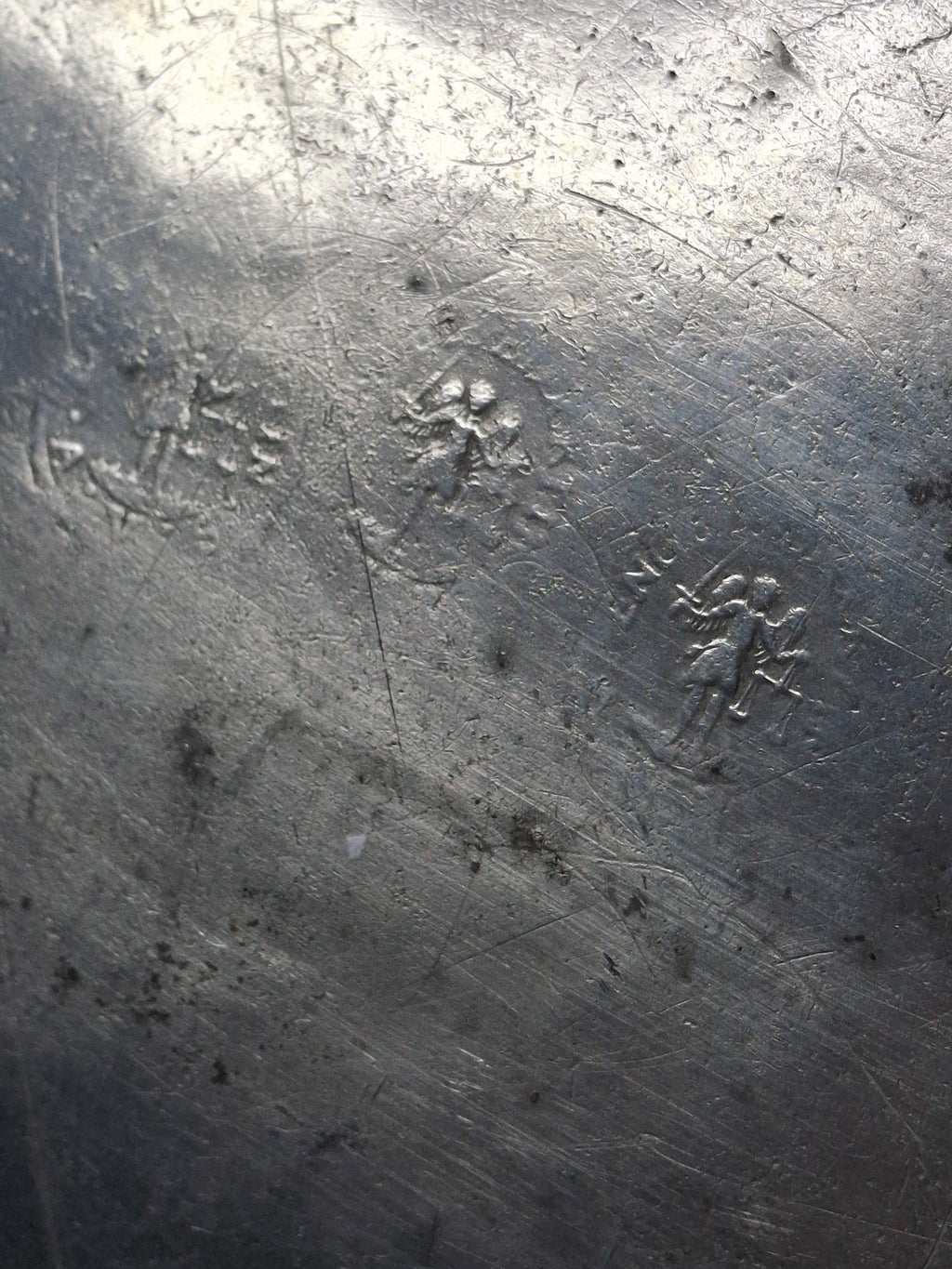 Extremely Rare 1761 Signed Judaica Pewter Purim Plate – Israel Ben Meir of Bischwiller