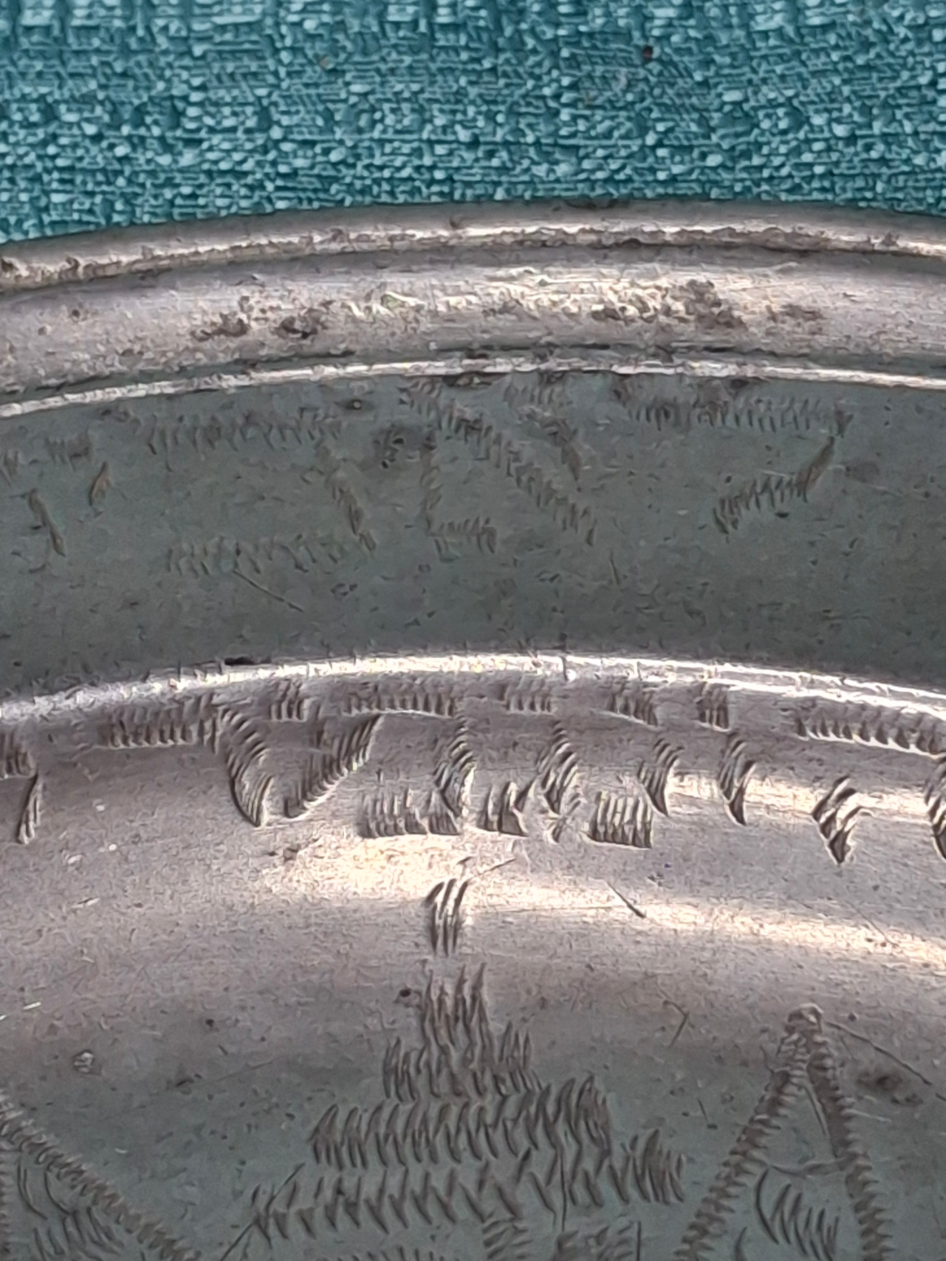 Extremely Rare 1761 Signed Judaica Pewter Purim Plate – Israel Ben Meir of Bischwiller