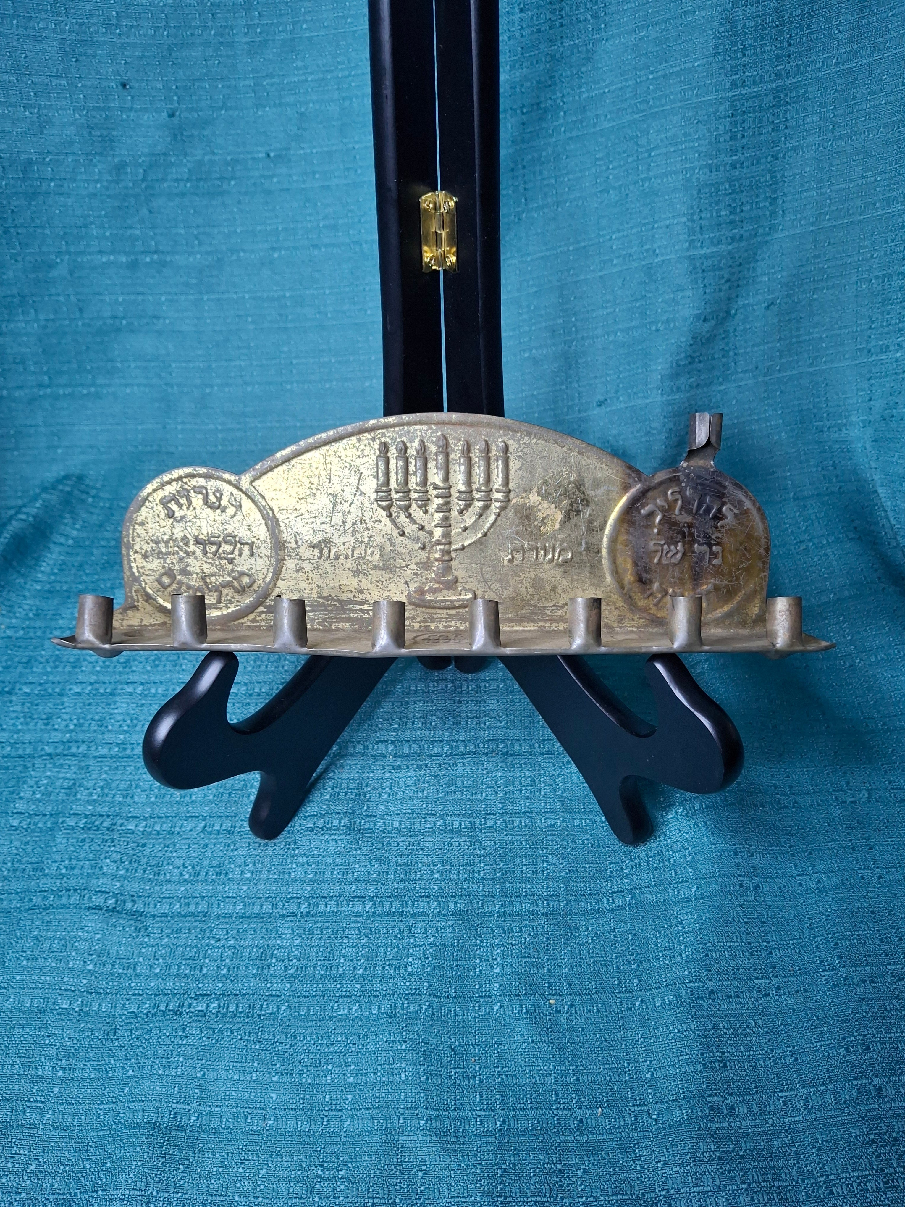 COMPLETE 1909 TOBIAS COHEN ARCHIVE: Rare "Dual-Use" Smithsonian-Identical Menorah & Original Production Model Pair