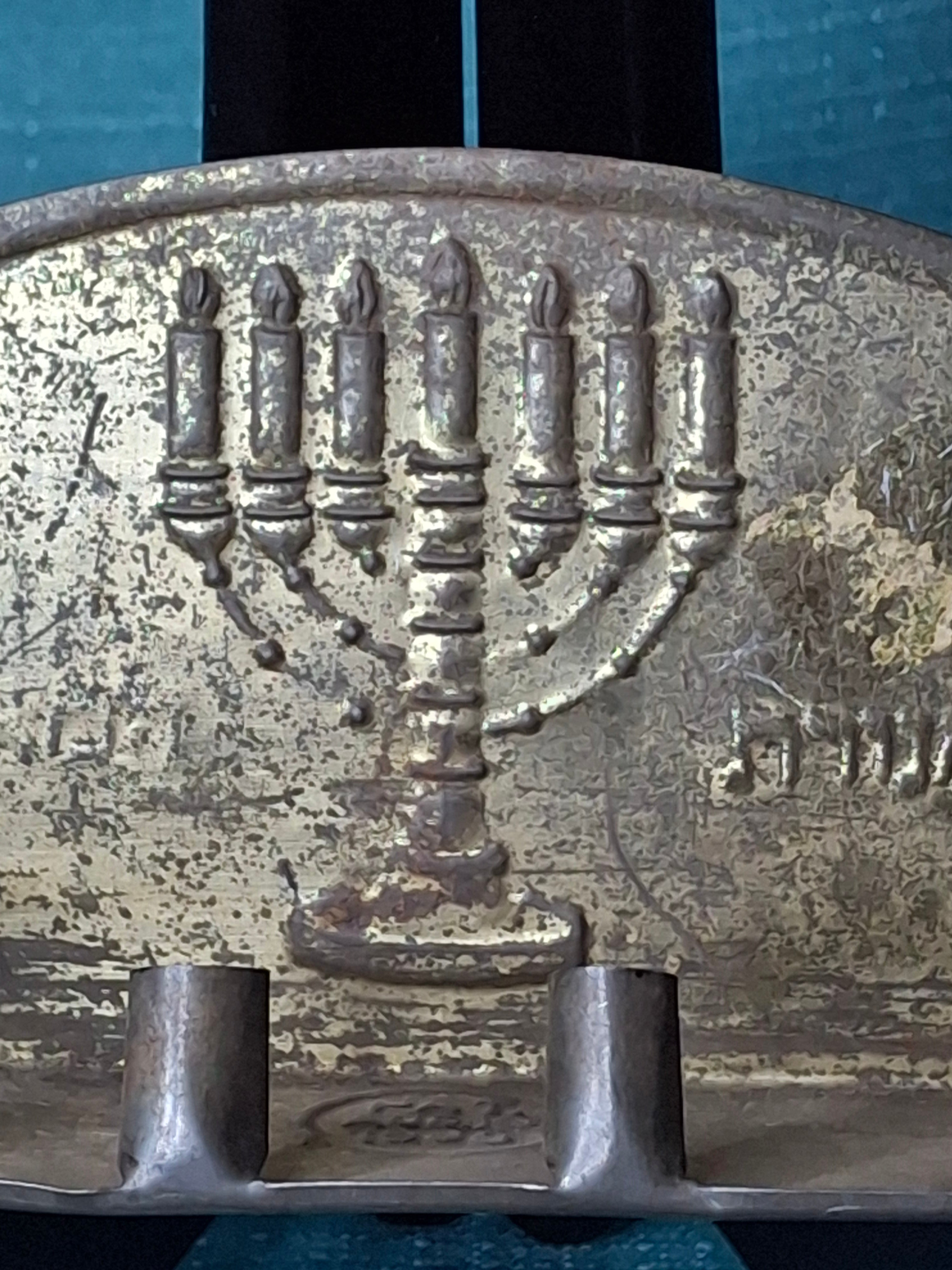 COMPLETE 1909 TOBIAS COHEN ARCHIVE: Rare "Dual-Use" Smithsonian-Identical Menorah & Original Production Model Pair