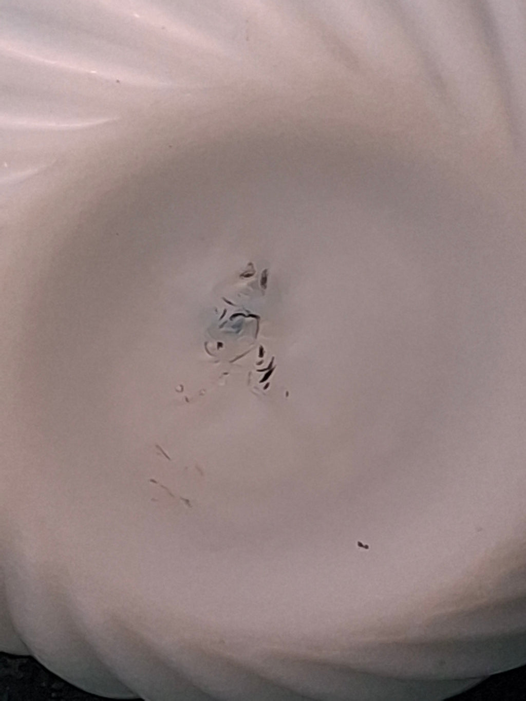 RARE Antique Blue Satin Uranium Glass Kerosene Finger Lamp Hand-Blown UV Glow