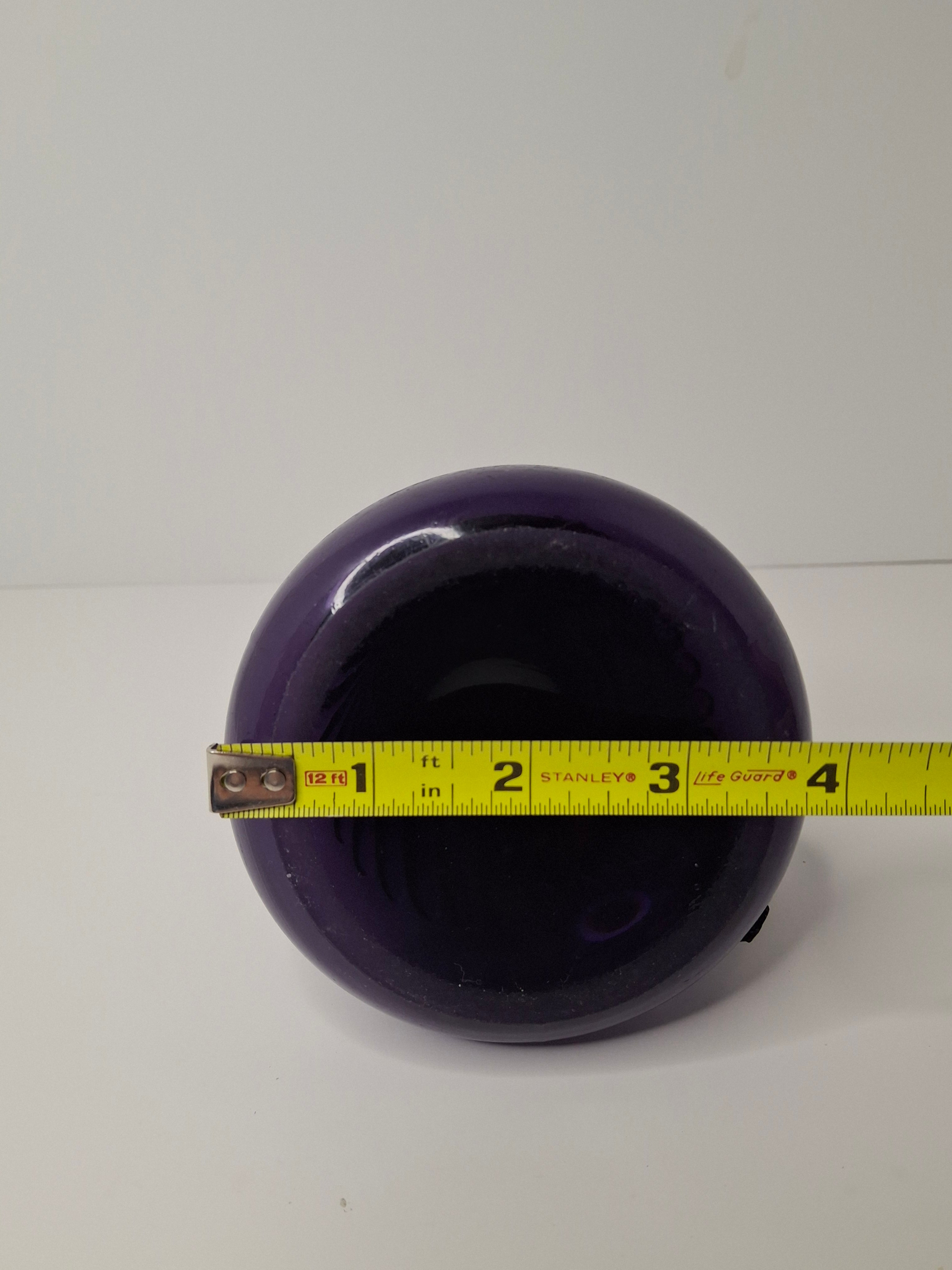 Antique Amethyst Glass Swirl Finger Lamp - P&A Banner Burner - EAPG Kerosene Oil